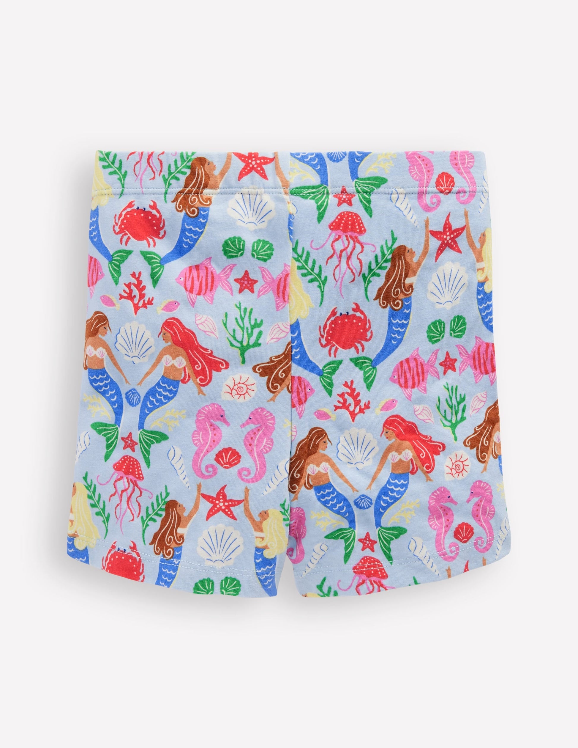 Cartwheel Shorts-Blue Mermaid-2