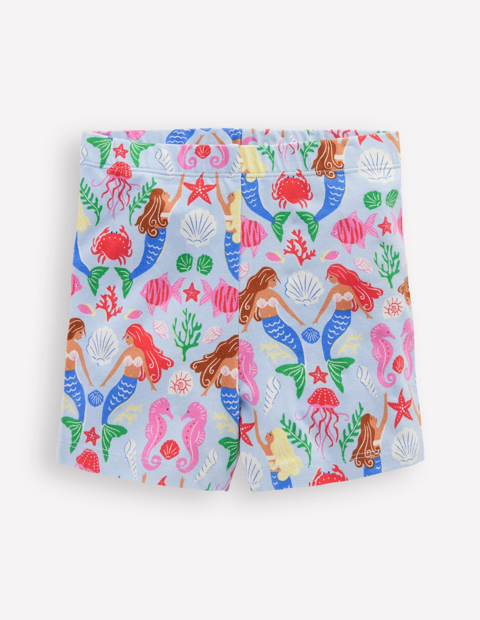 Cartwheel Shorts-Blue Mermaid-1