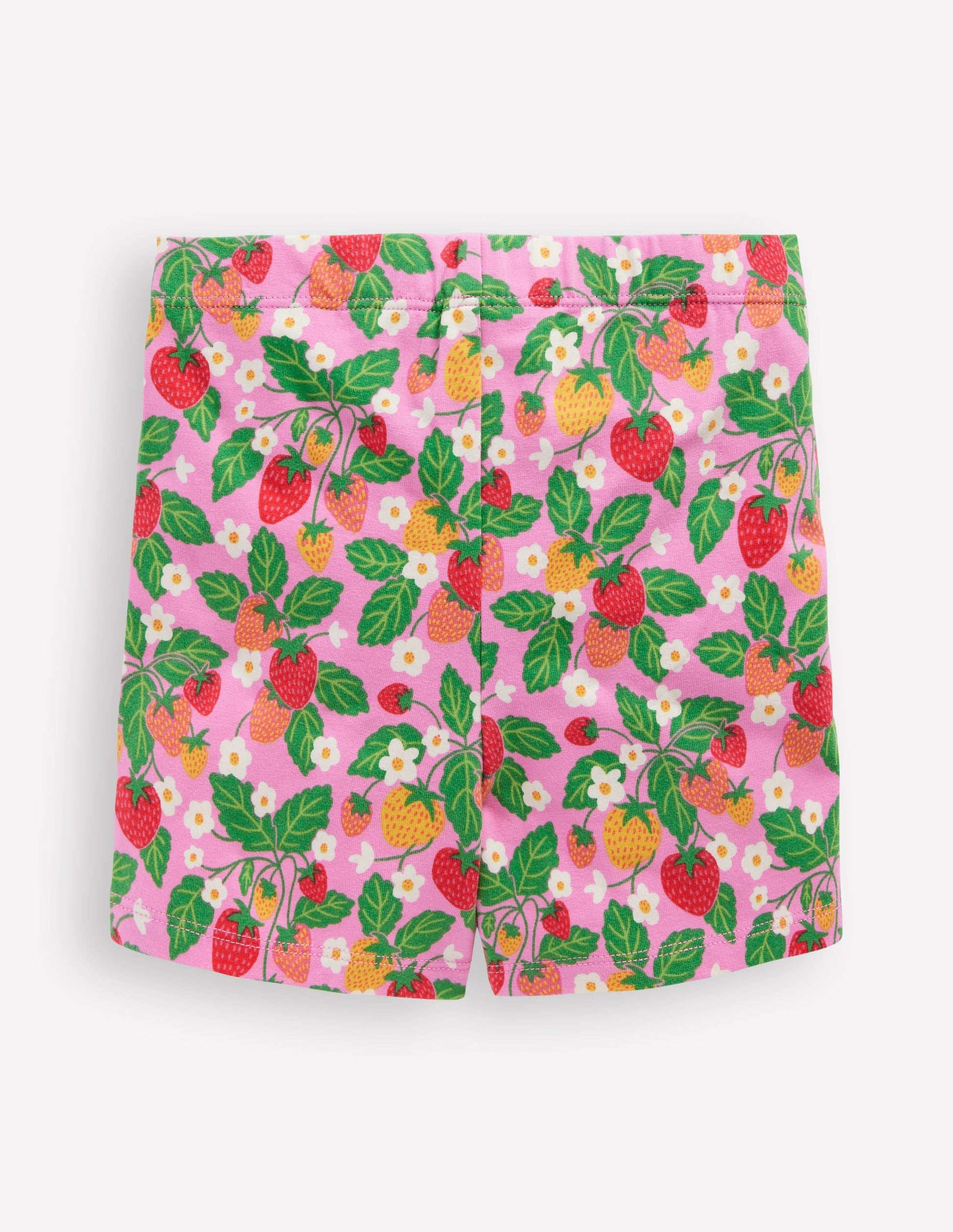 Cartwheel Shorts-Cosmos Pink Strawberry Patch-2