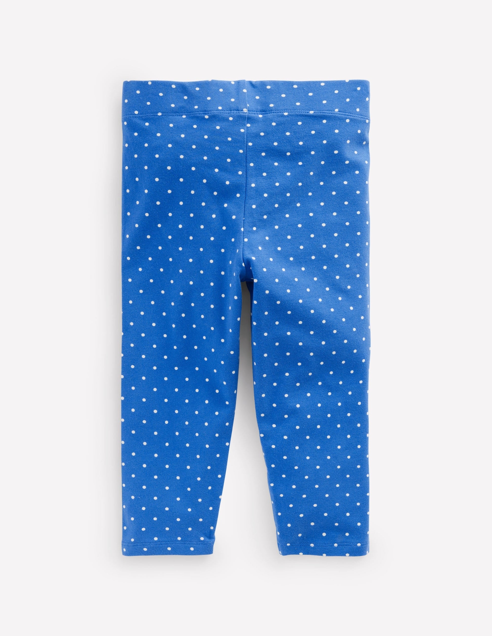 Fun Cropped Leggings-Kingfisher Blue Pin Spot-2