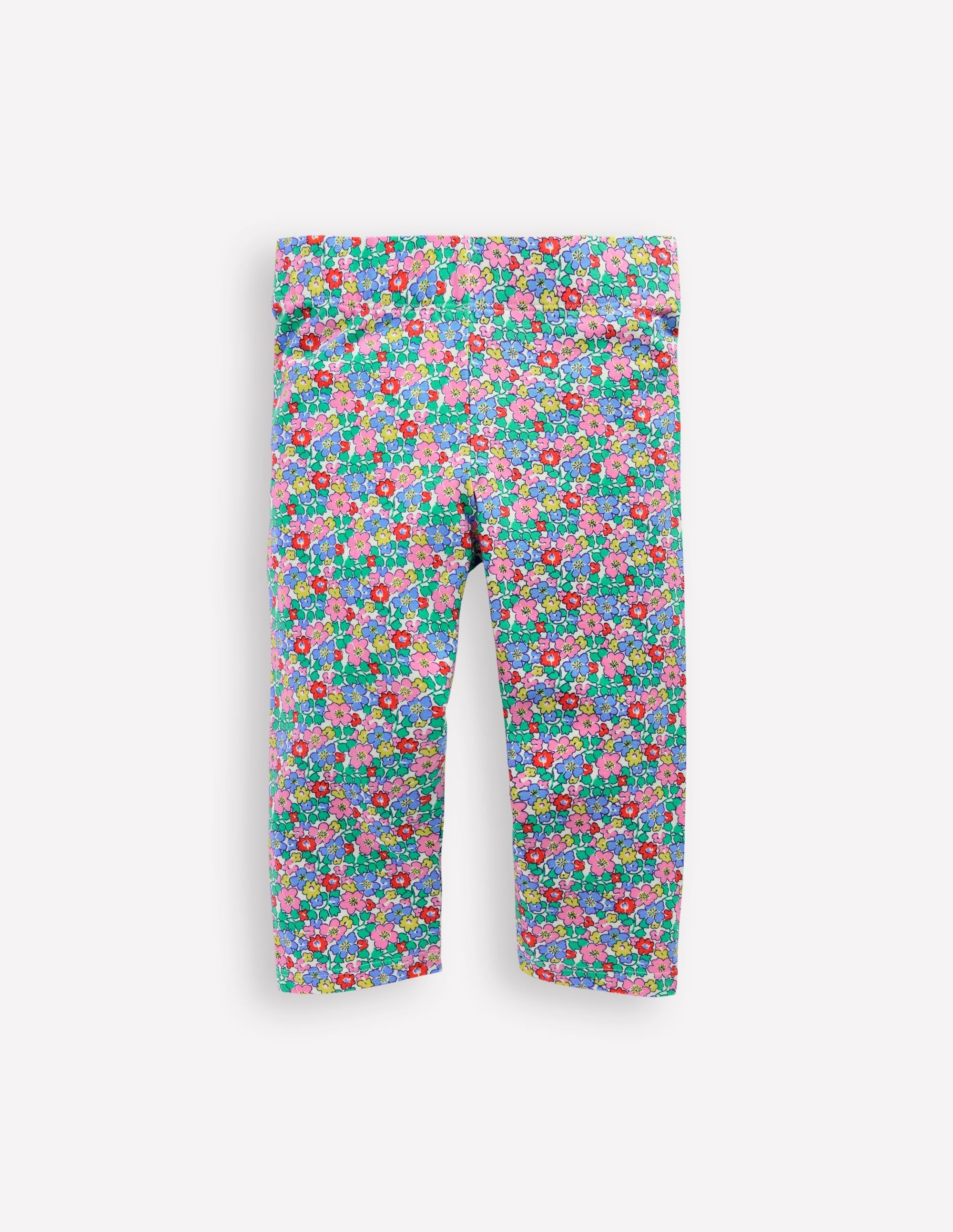 Fun Cropped Leggings-Multi Flowerbed - Image 1