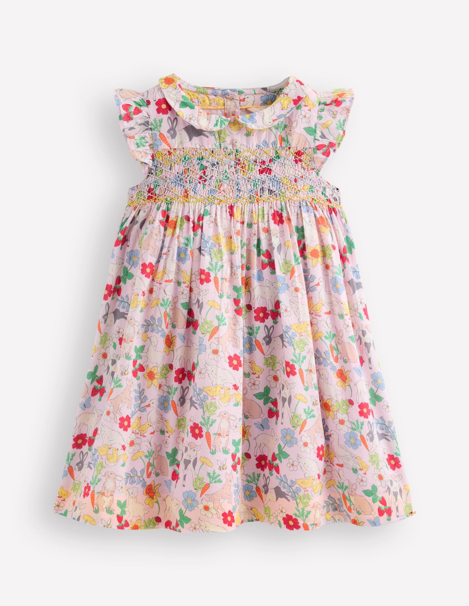 Adeline Smocked Dress-Lilac Spring Meadow-2