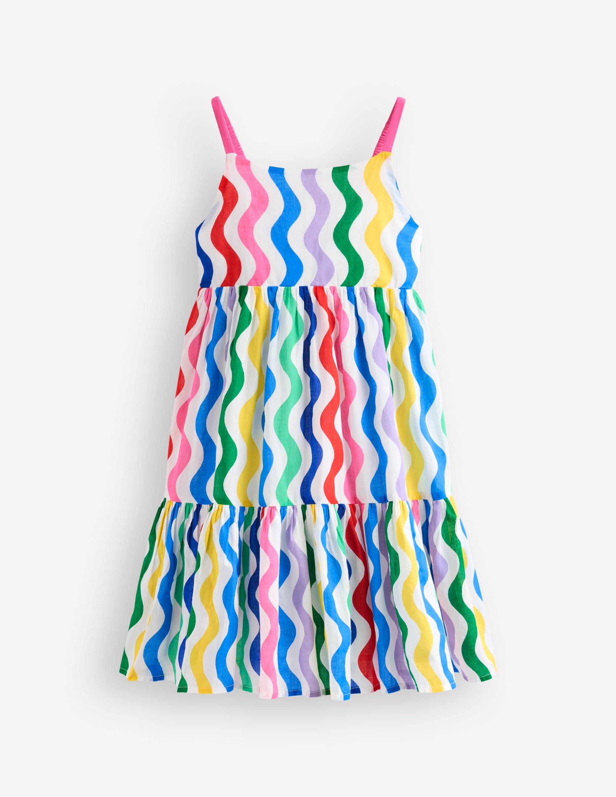 Aurelia Tiered Twirly Dress-Multi Wave - Image 2