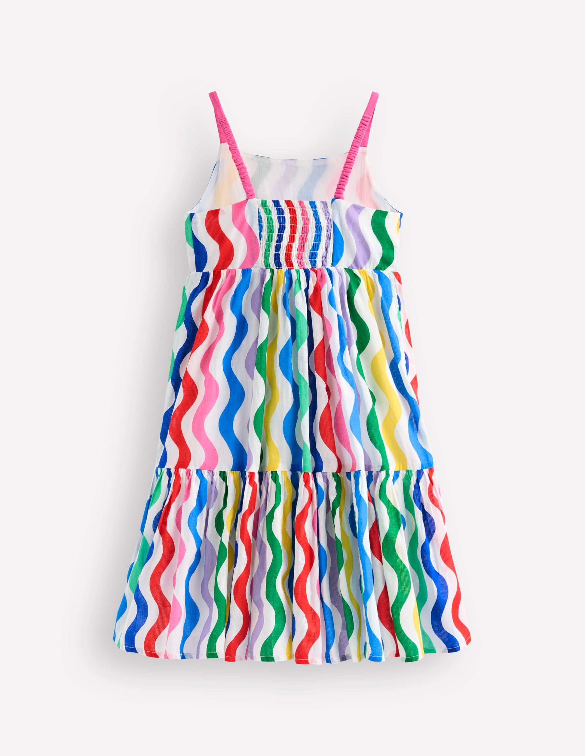 Aurelia Tiered Twirly Dress-Multi Wave-3