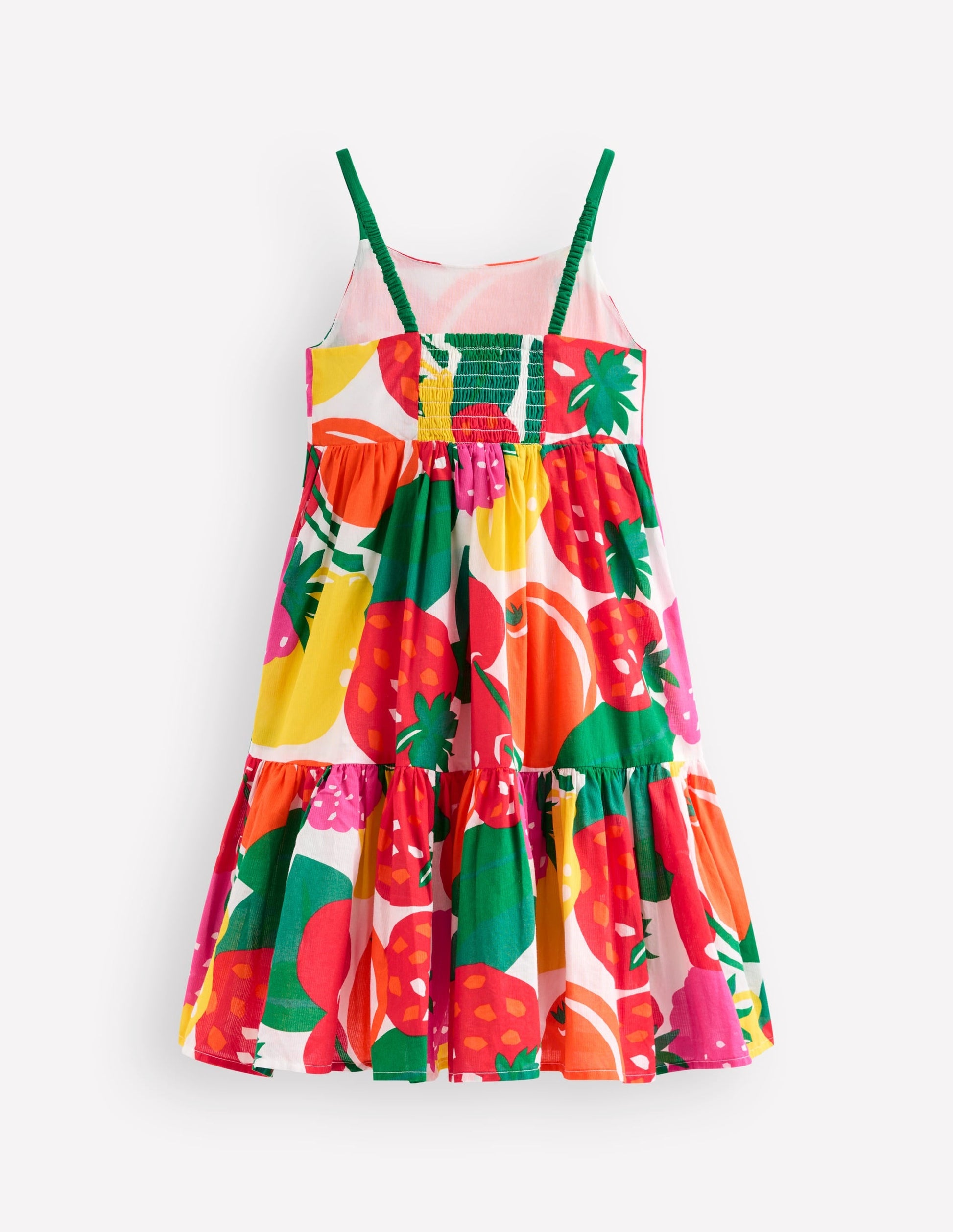 Aurelia Tiered Twirly Dress-Multi Giant Fruit-3