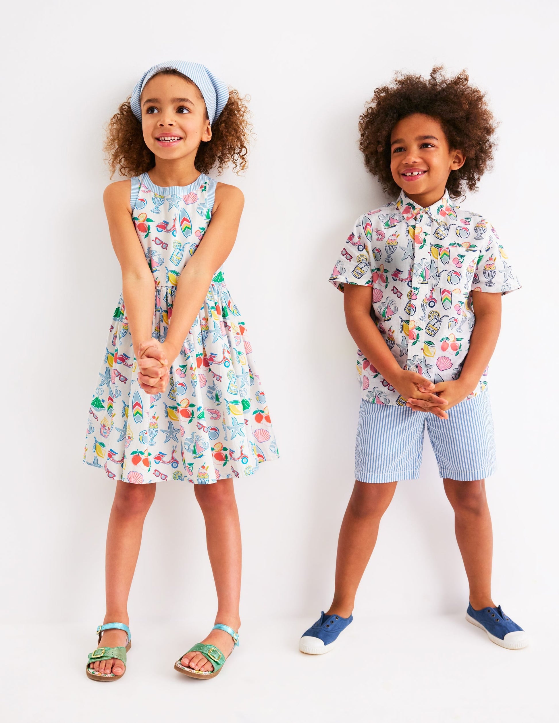 Back Detail Dress-Ivory Holiday Print-4