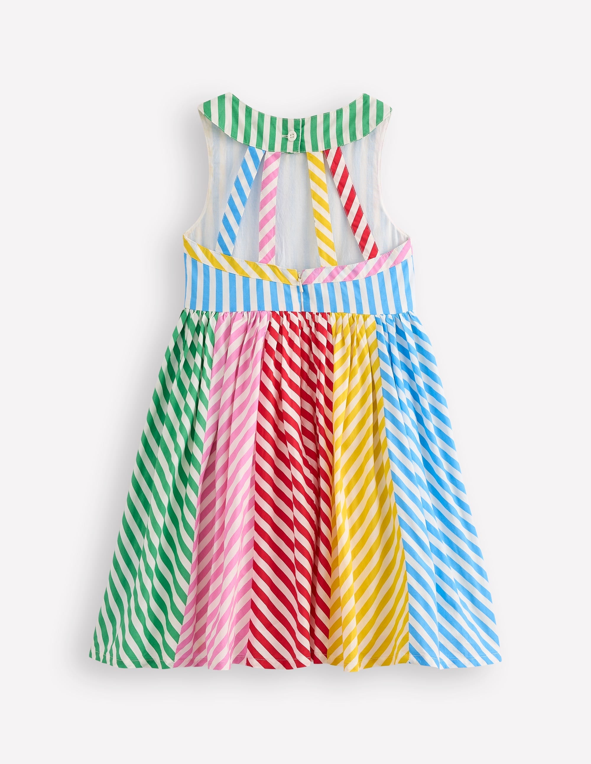 Back Detail Dress-Hotchpotch Multi Stripe - Image 2