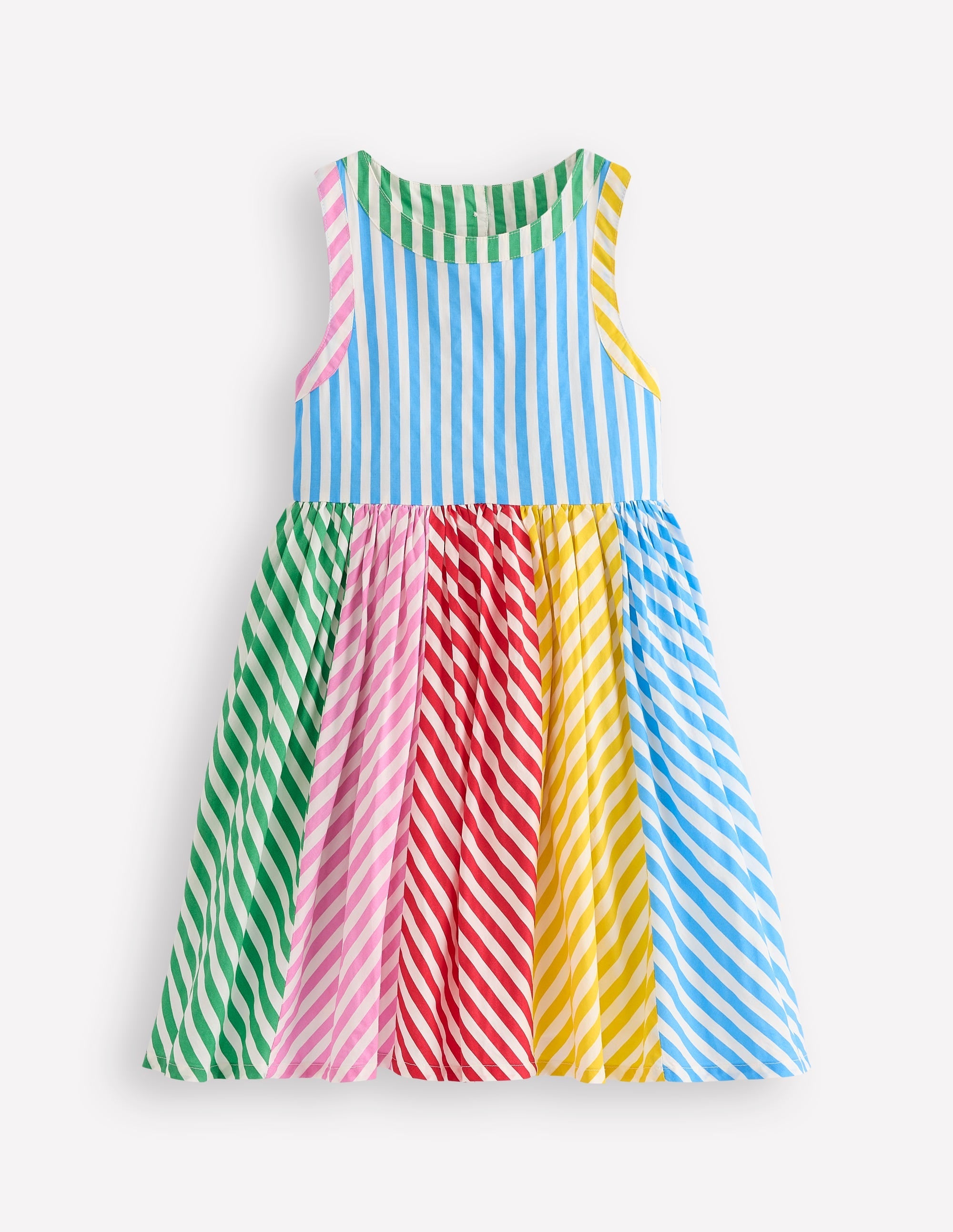Back Detail Dress-Hotchpotch Multi Stripe - Image 1