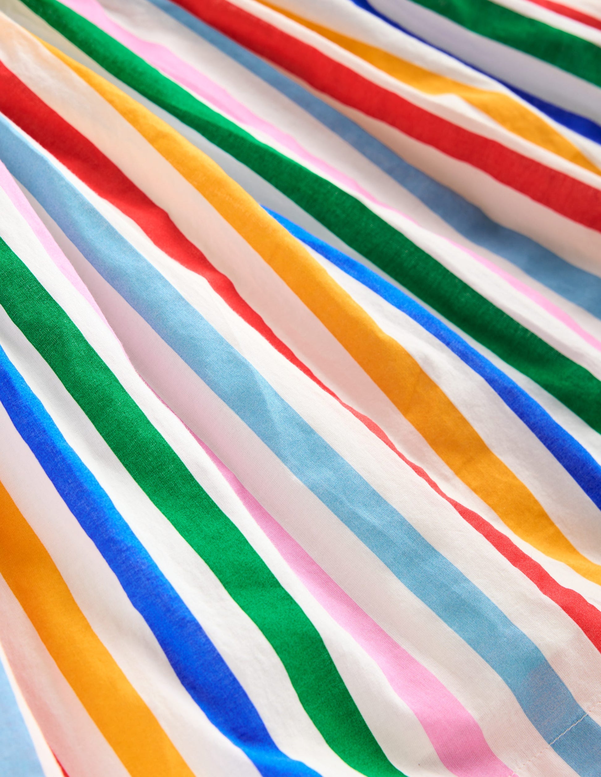 Luna Frill Strap Woven Dress-Multi Rainbow Stripe-3