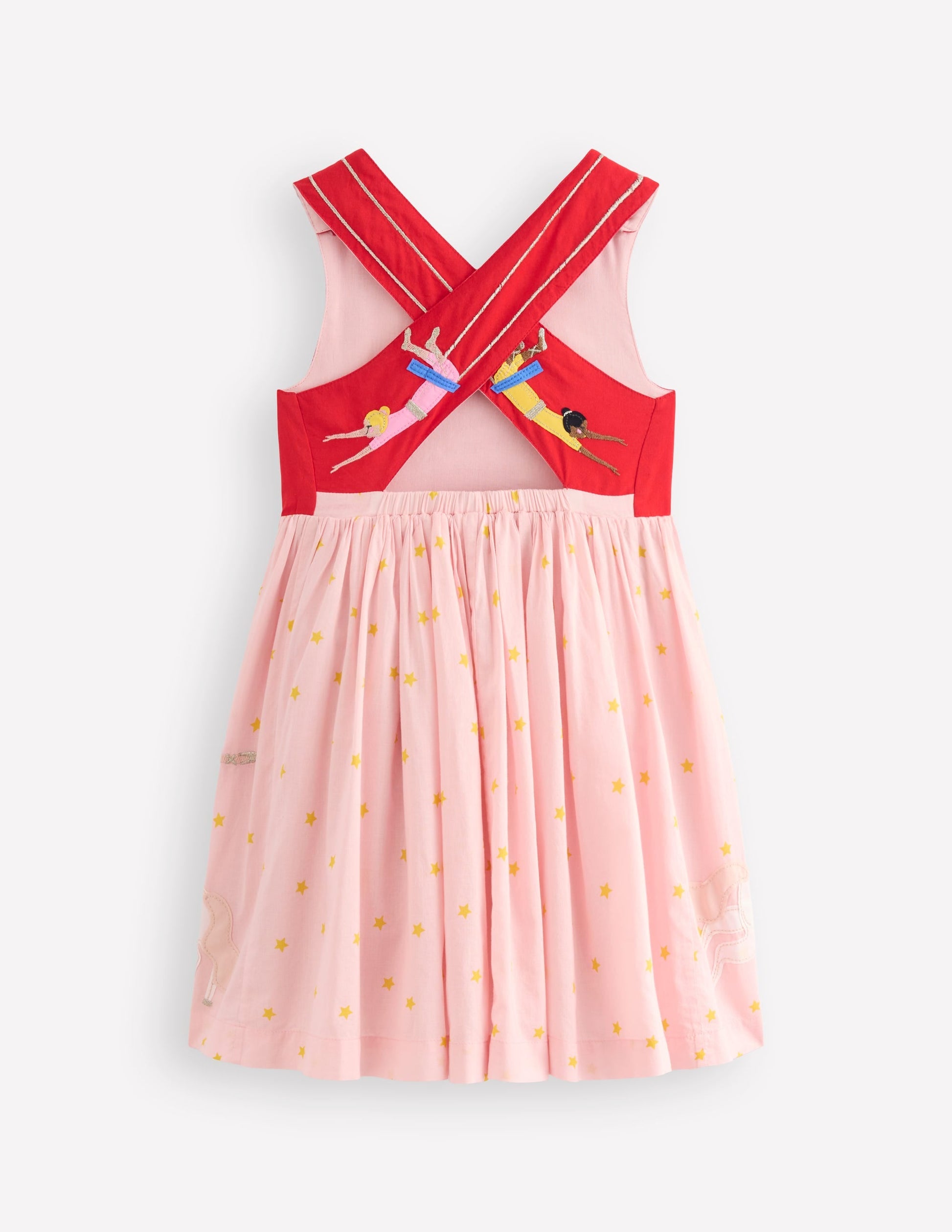 Applique Cross-Back Dress-Circus Acrobats-2