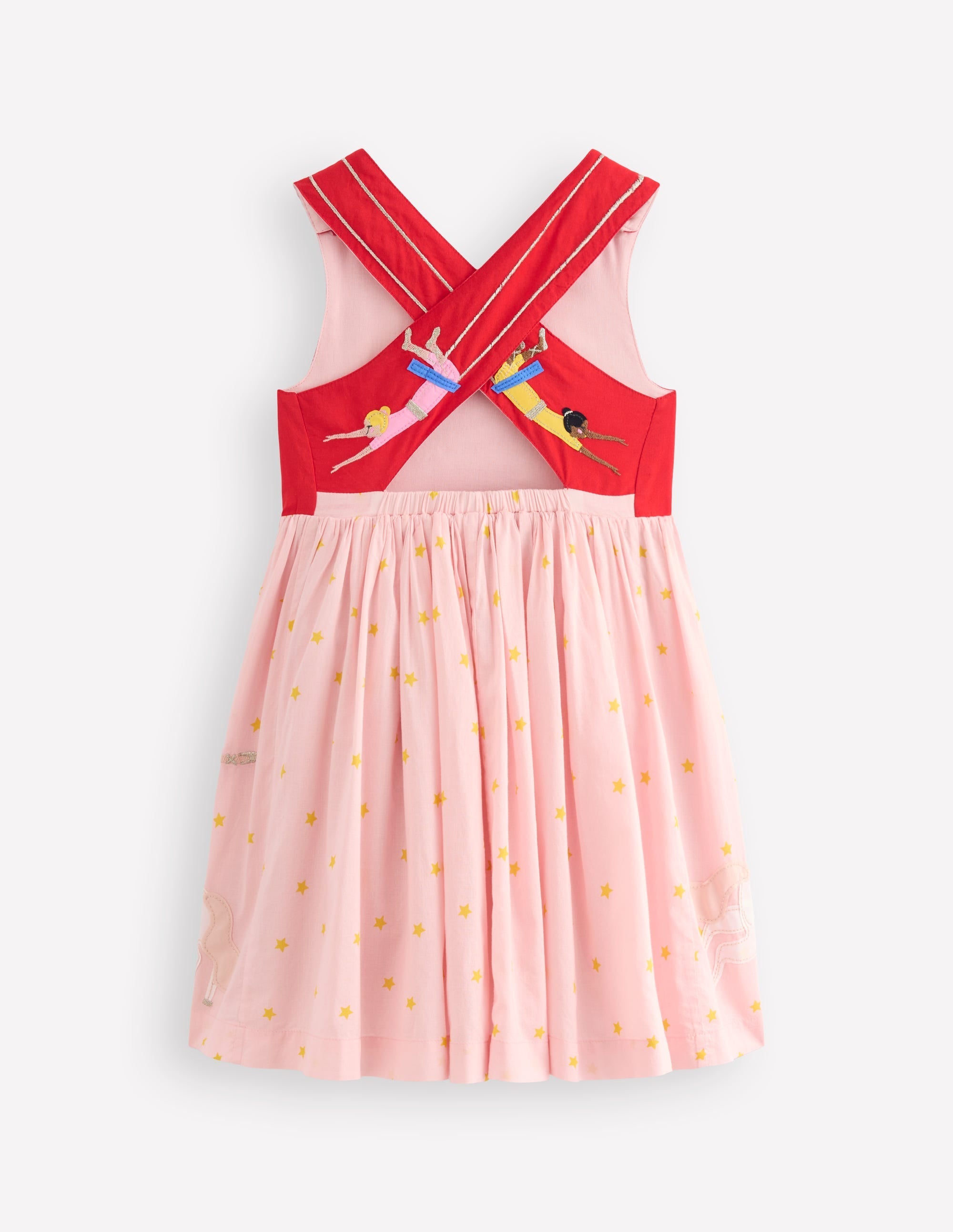Applique Cross-Back Dress-Circus Acrobats - Image 2