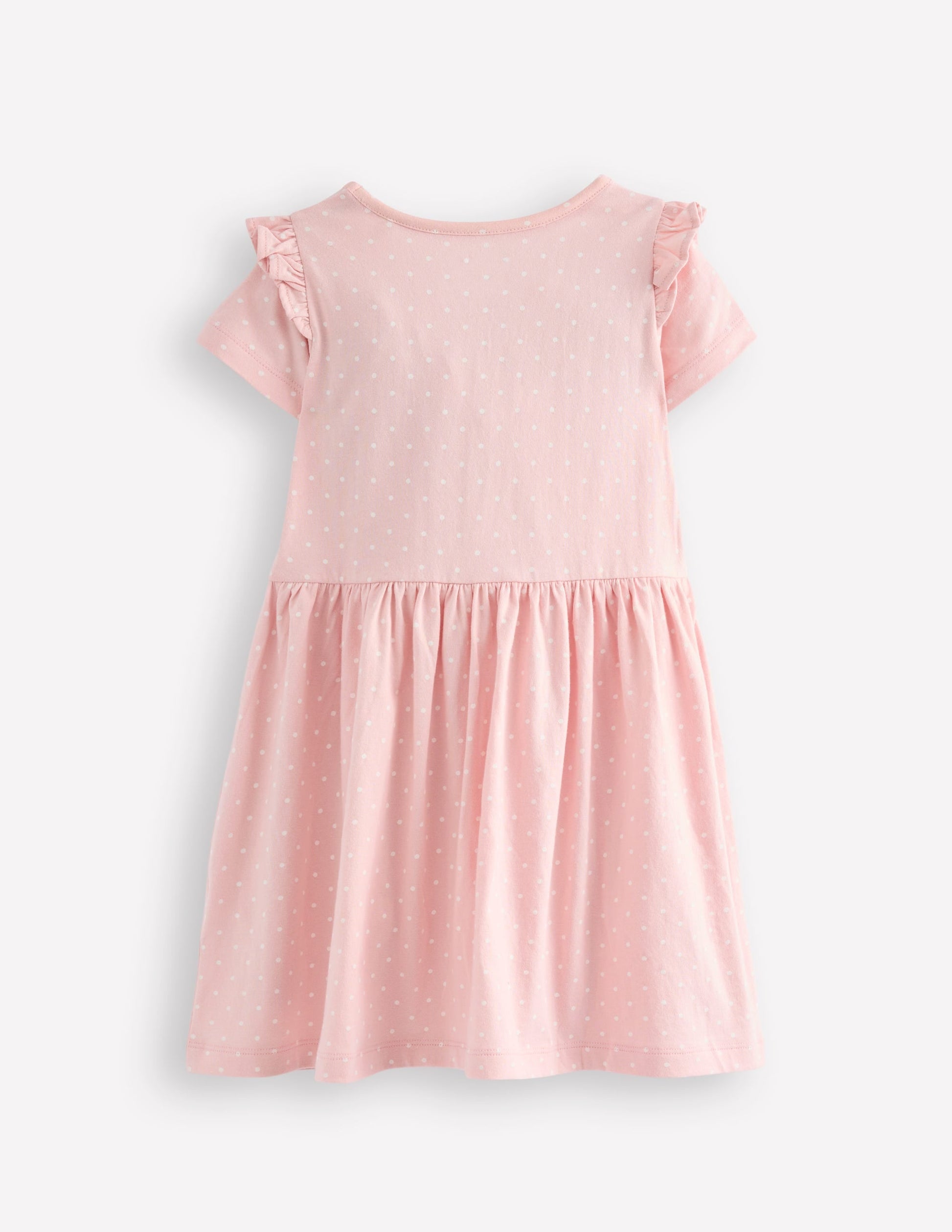 Jersey Applique Dress-Chalk Pink Ice Creams-2
