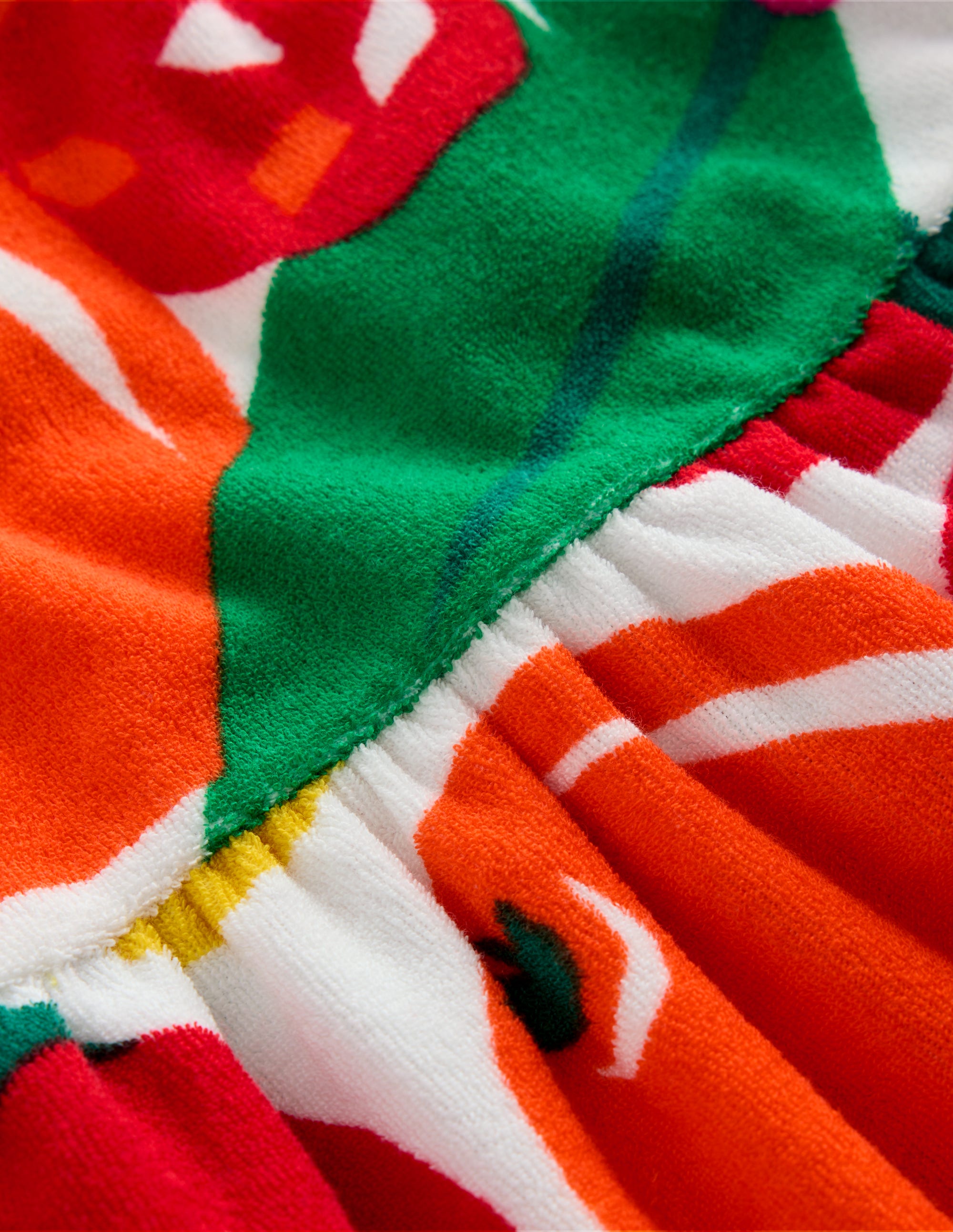 Tiered Towelling Dress-Multi Giant Fruit - Image 4