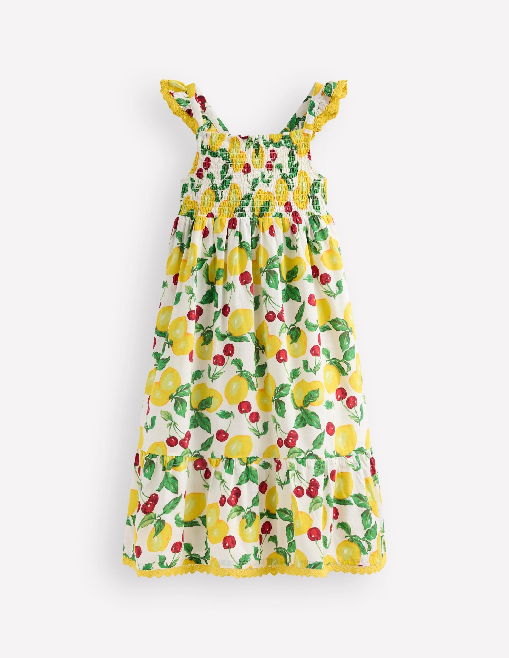 Luella Frill Maxi Sundress-Ivory Lemons and Cherries-2