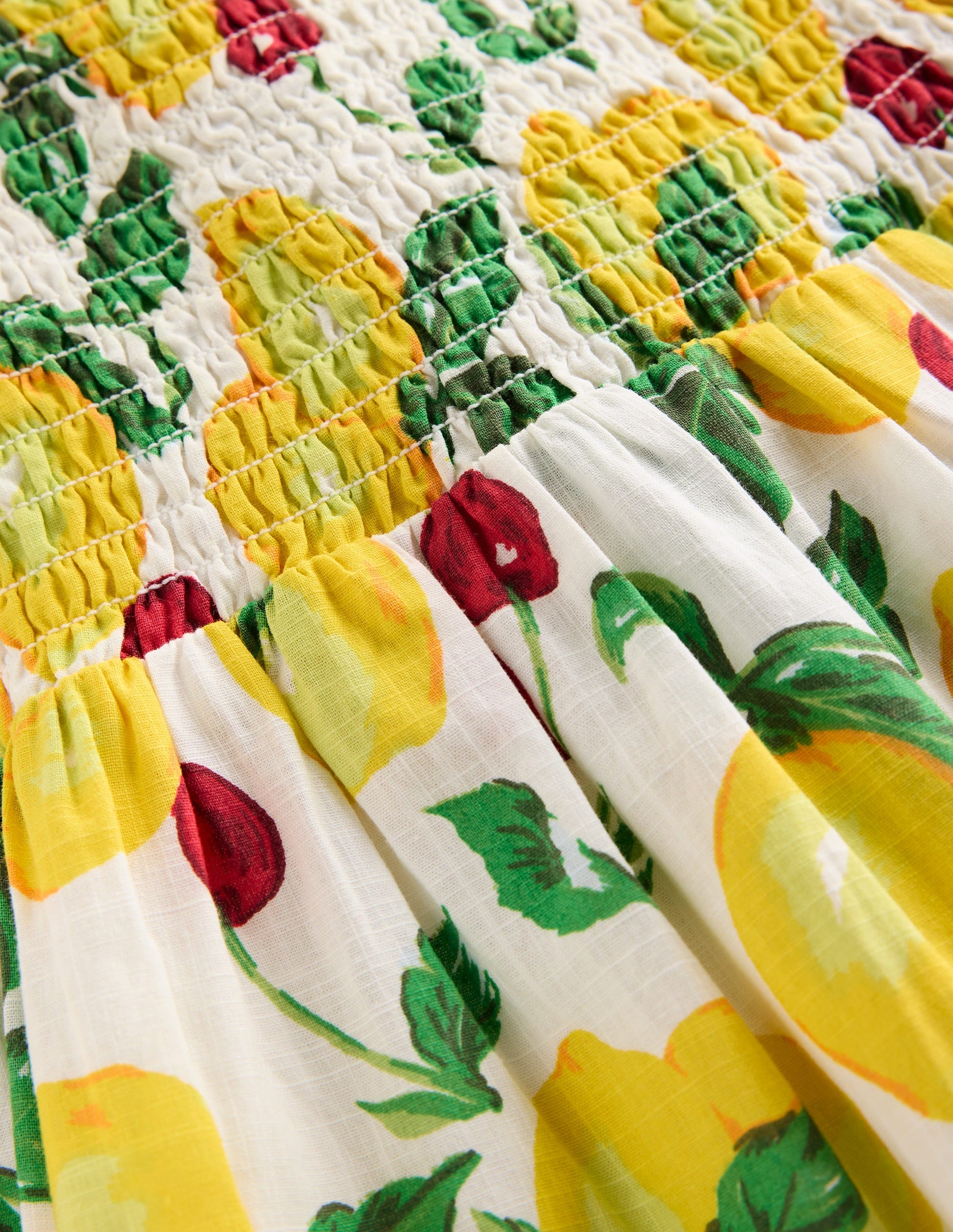 Luella Frill Maxi Sundress-Ivory Lemons and Cherries-4