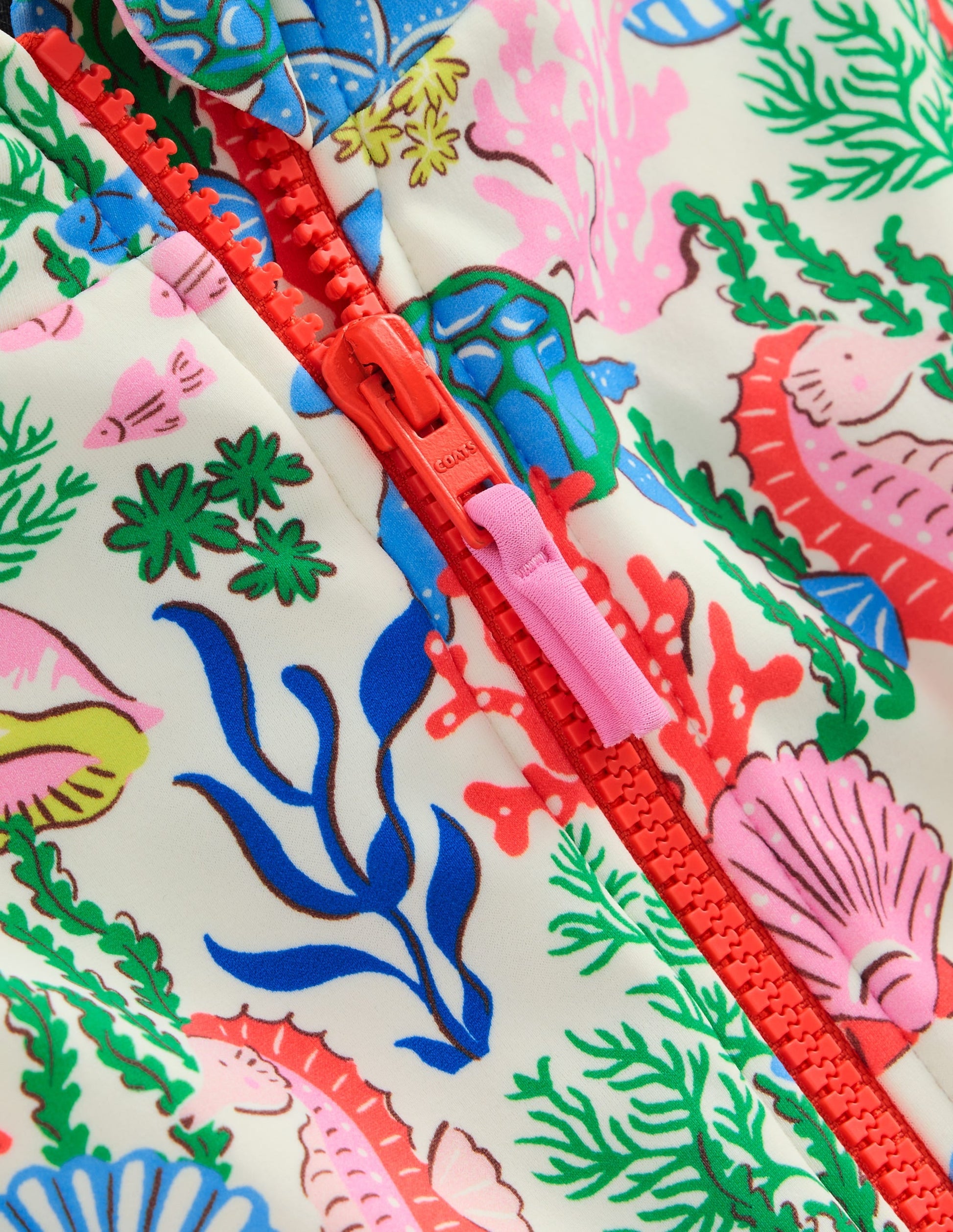 Short-sleeved Swimsuit-Multi Coral Cove-3