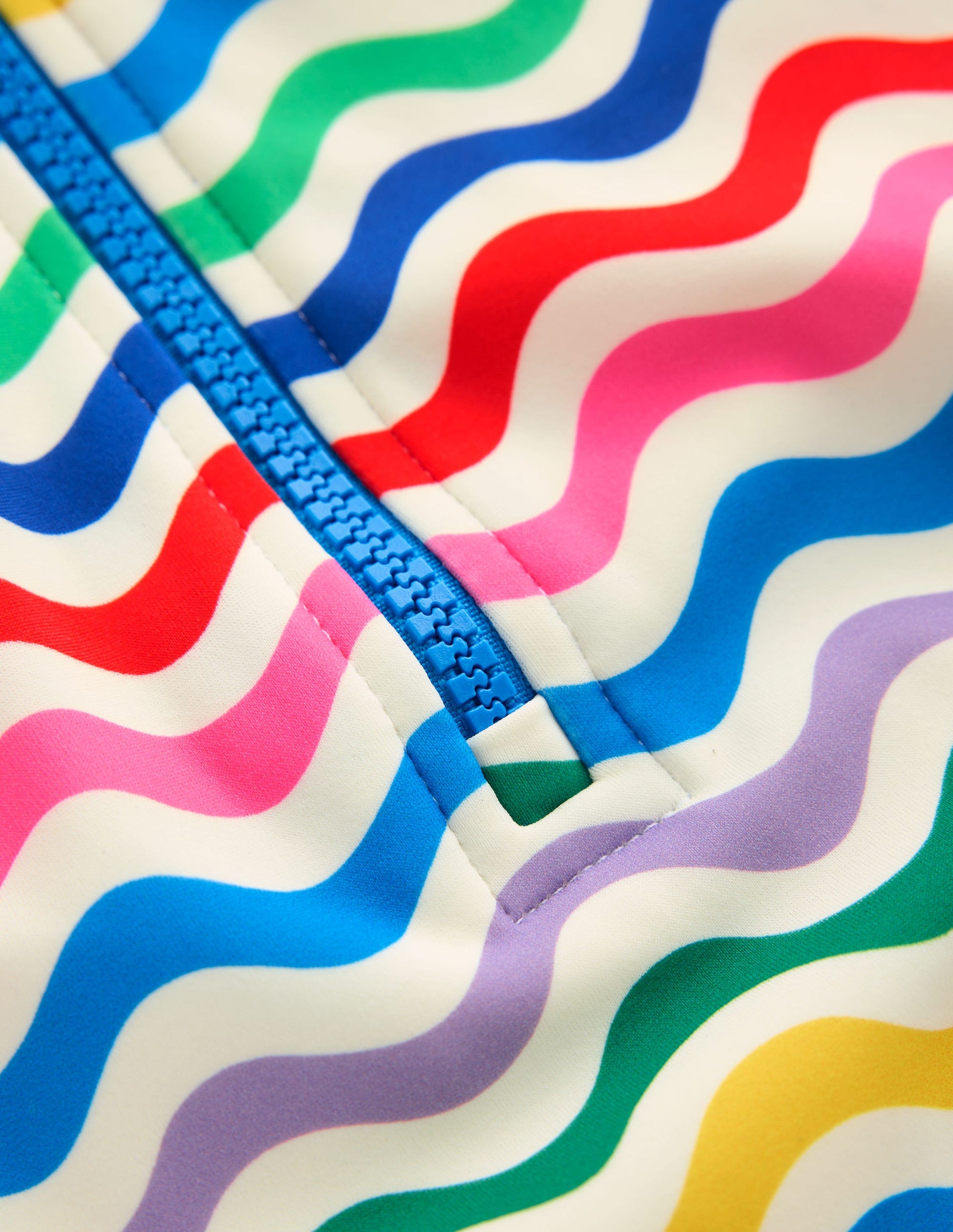 Short-sleeved Swimsuit-Multi Wave-4