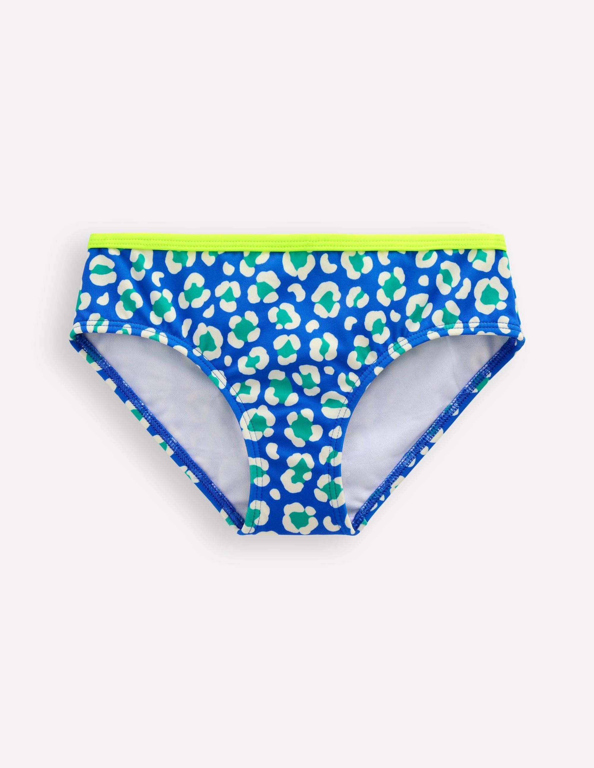 Patterned Bikini Bottoms-Aquamarine Leopard - Image 1