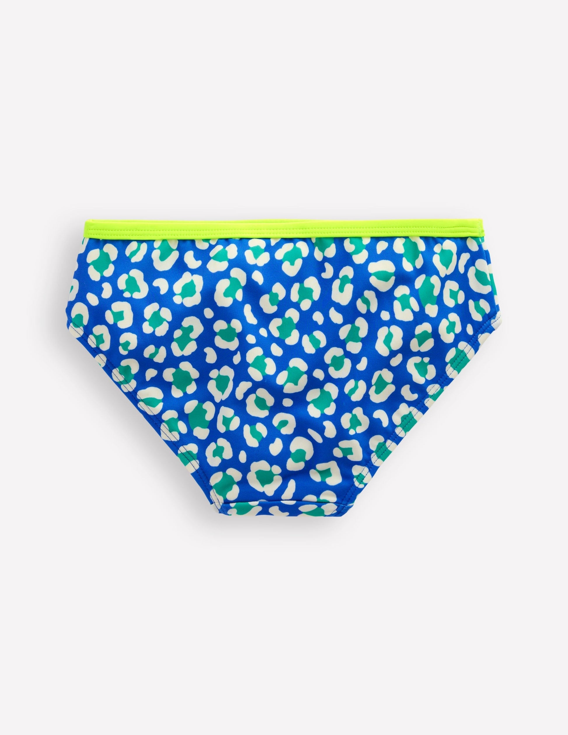 Patterned Bikini Bottoms-Aquamarine Leopard-2