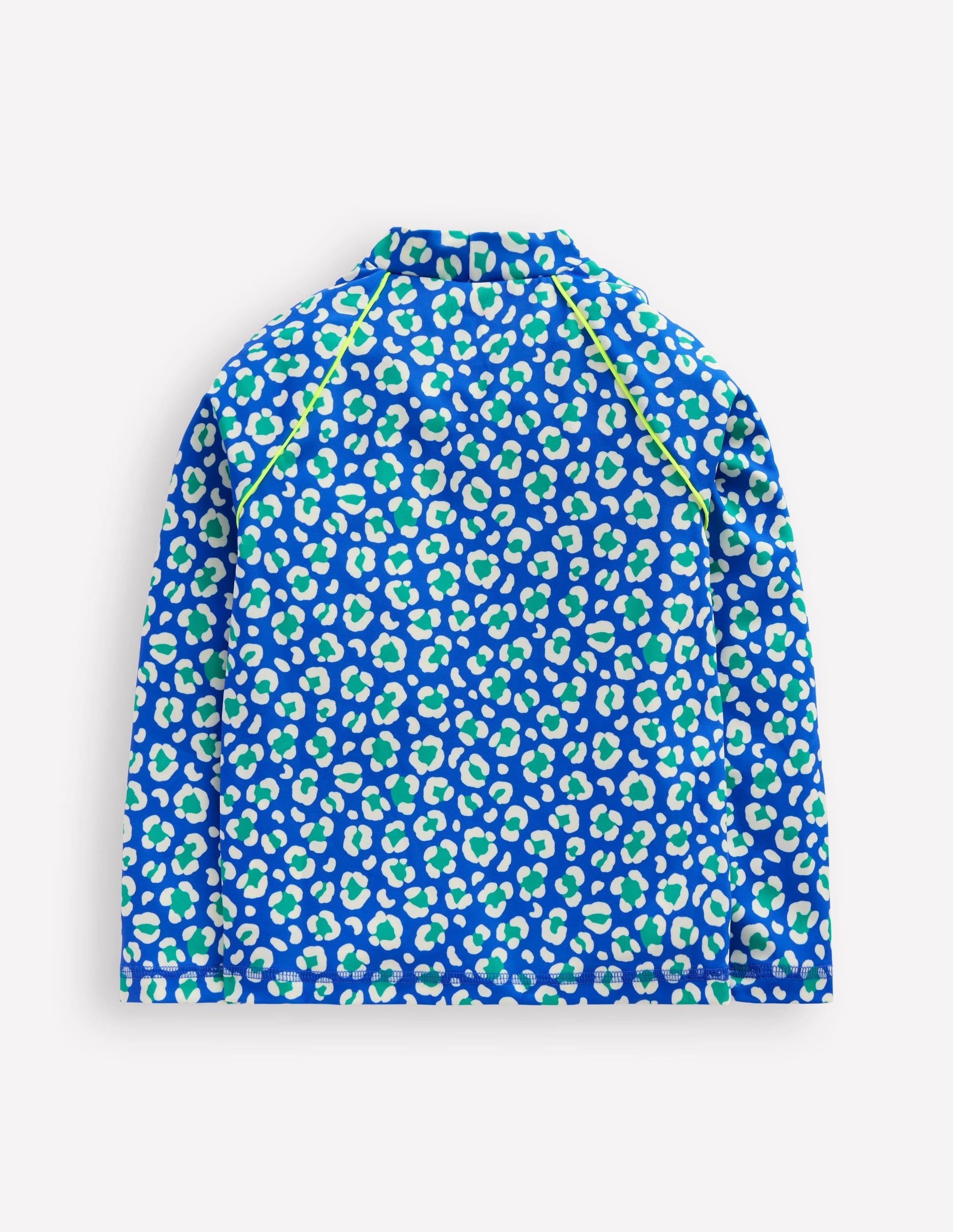 Sunsafe Patterned Rash Vest-Aquamarine Leopard-2