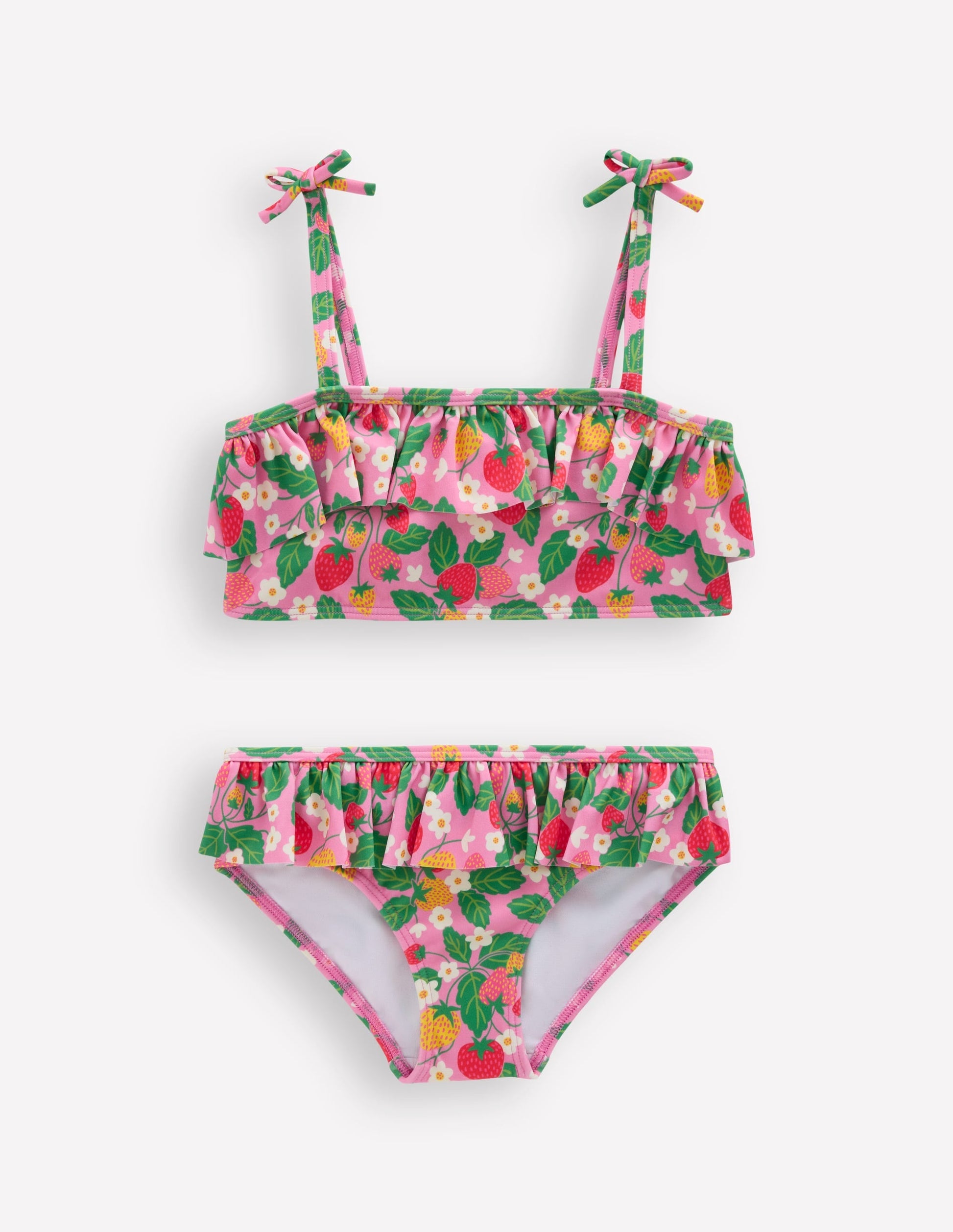 Tallulah Frill Bikini-Pink Strawberry Patch-2