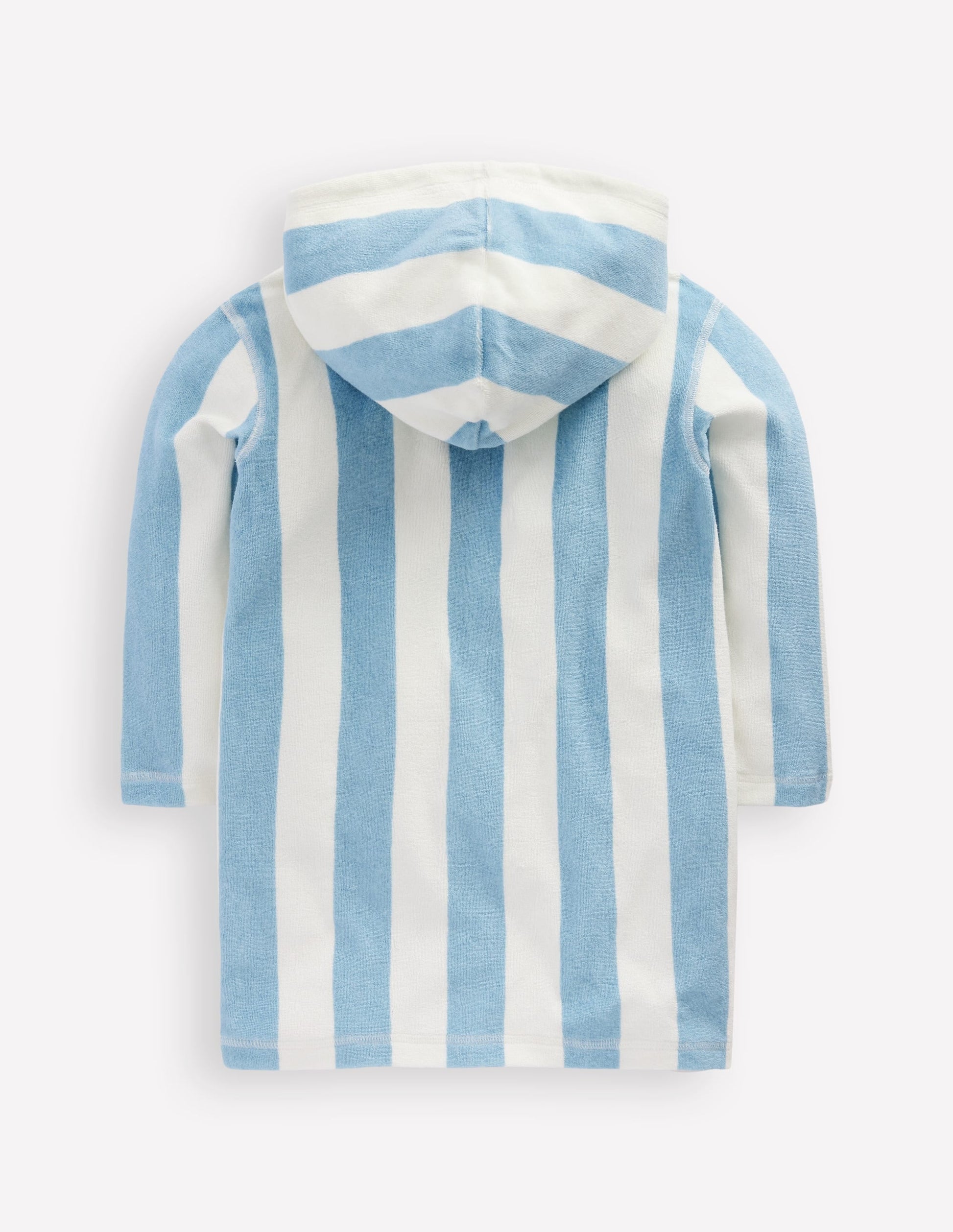 Mara Towelling Throw-On-Blue Ice Cream Stripe-3