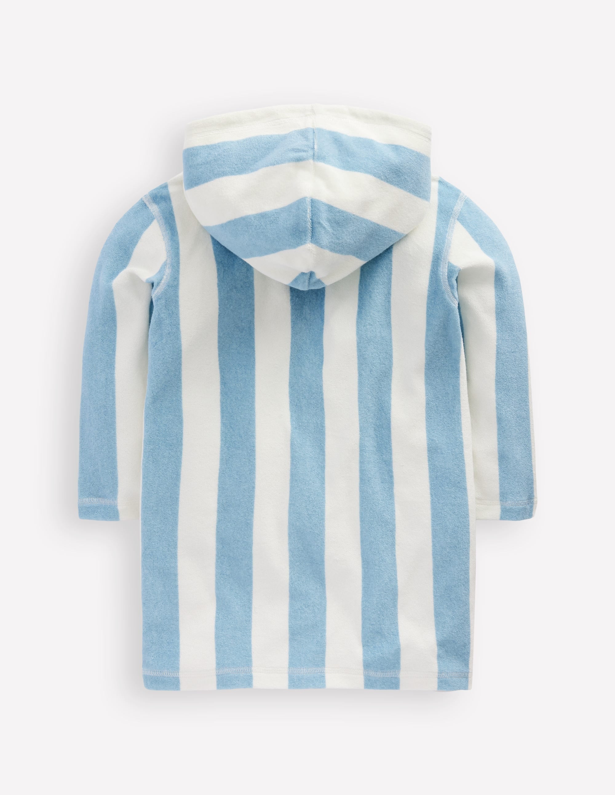 Mara Towelling Throw-On-Blue Ice Cream Stripe - Image 3