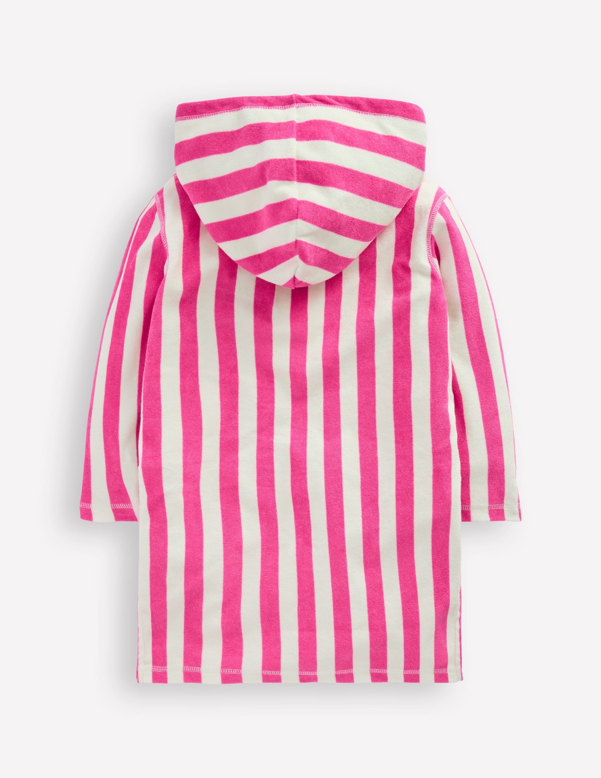Mara Towelling Throw-On-Sorbet Pink Palm Tree Stripe - Image 2