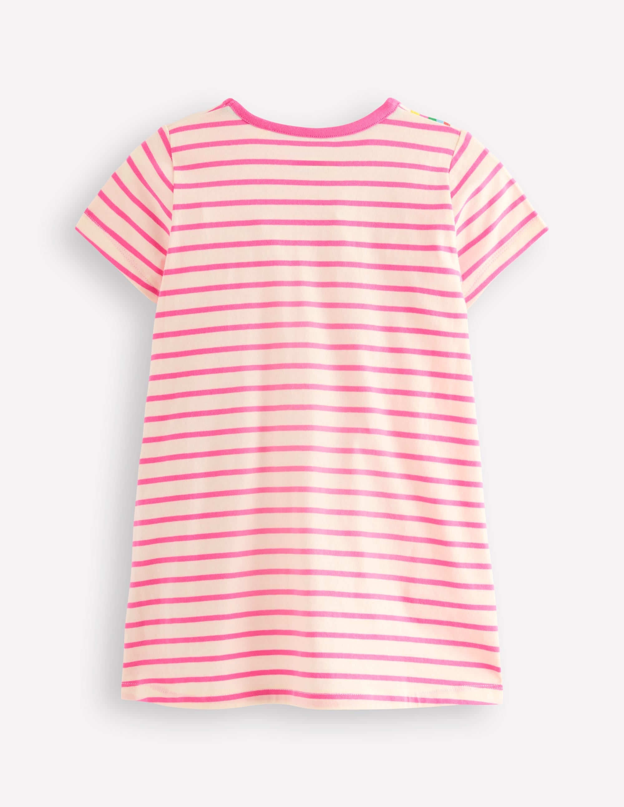 Short Sleeve Applique Tunic-Rose Pink Jellyfish - Image 2