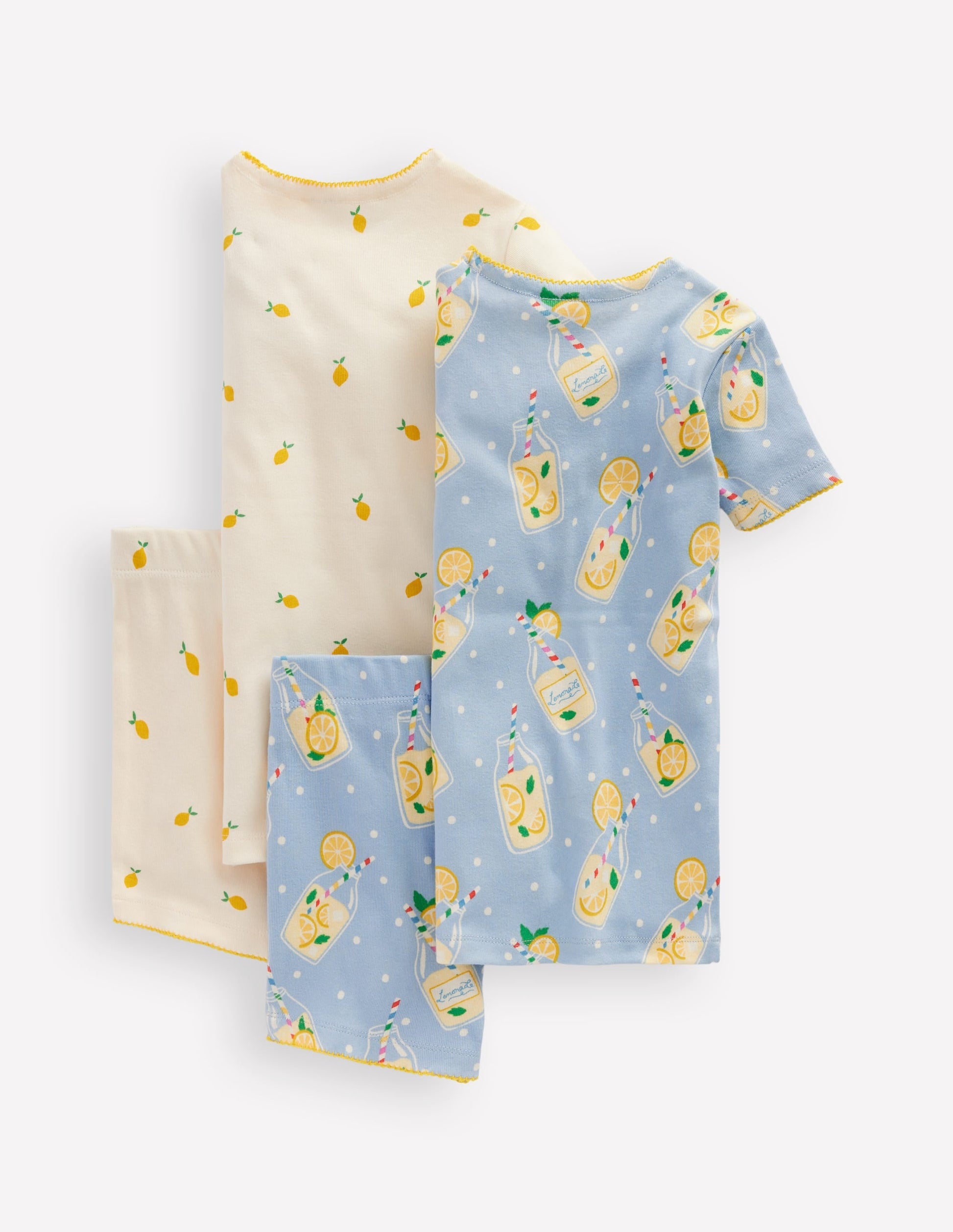Twin Pack Short Pyjamas-Lemonade Mix-2