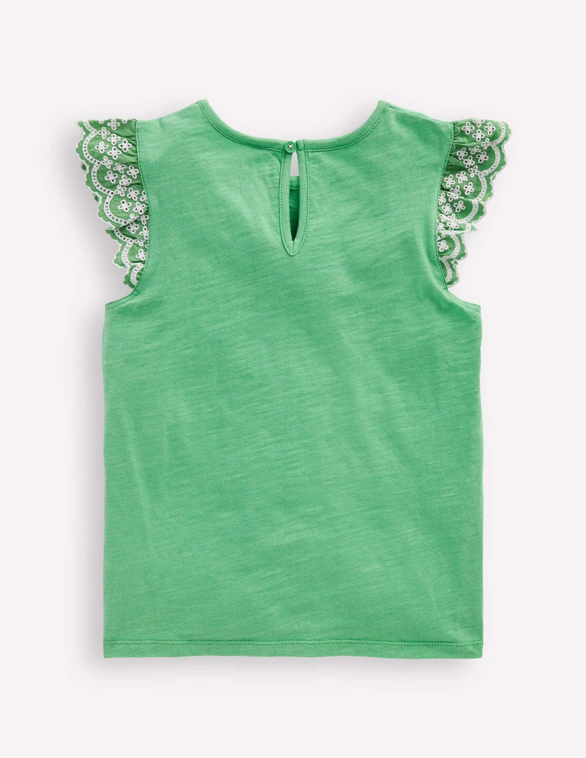 Margaret Broderie Frill Tee-Aloe Green-1