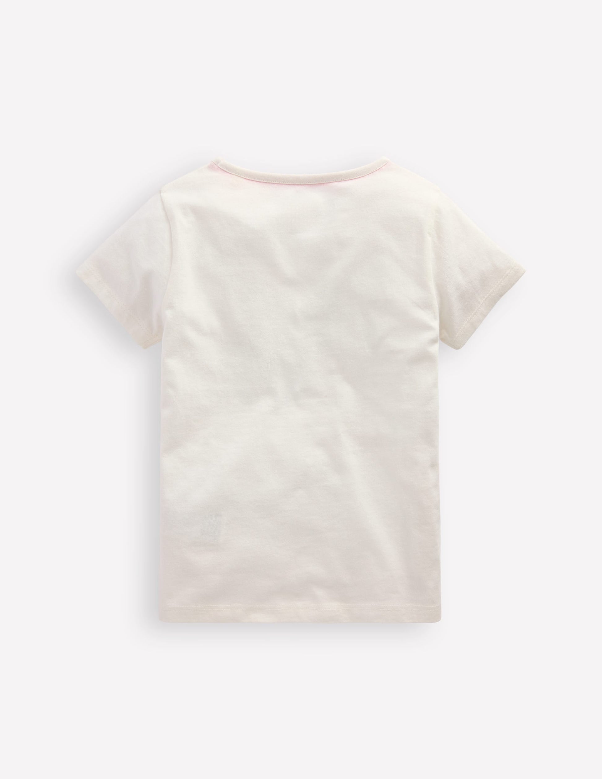 Short Sleeve Applique T-shirt-Ivory Rafting Pets-2