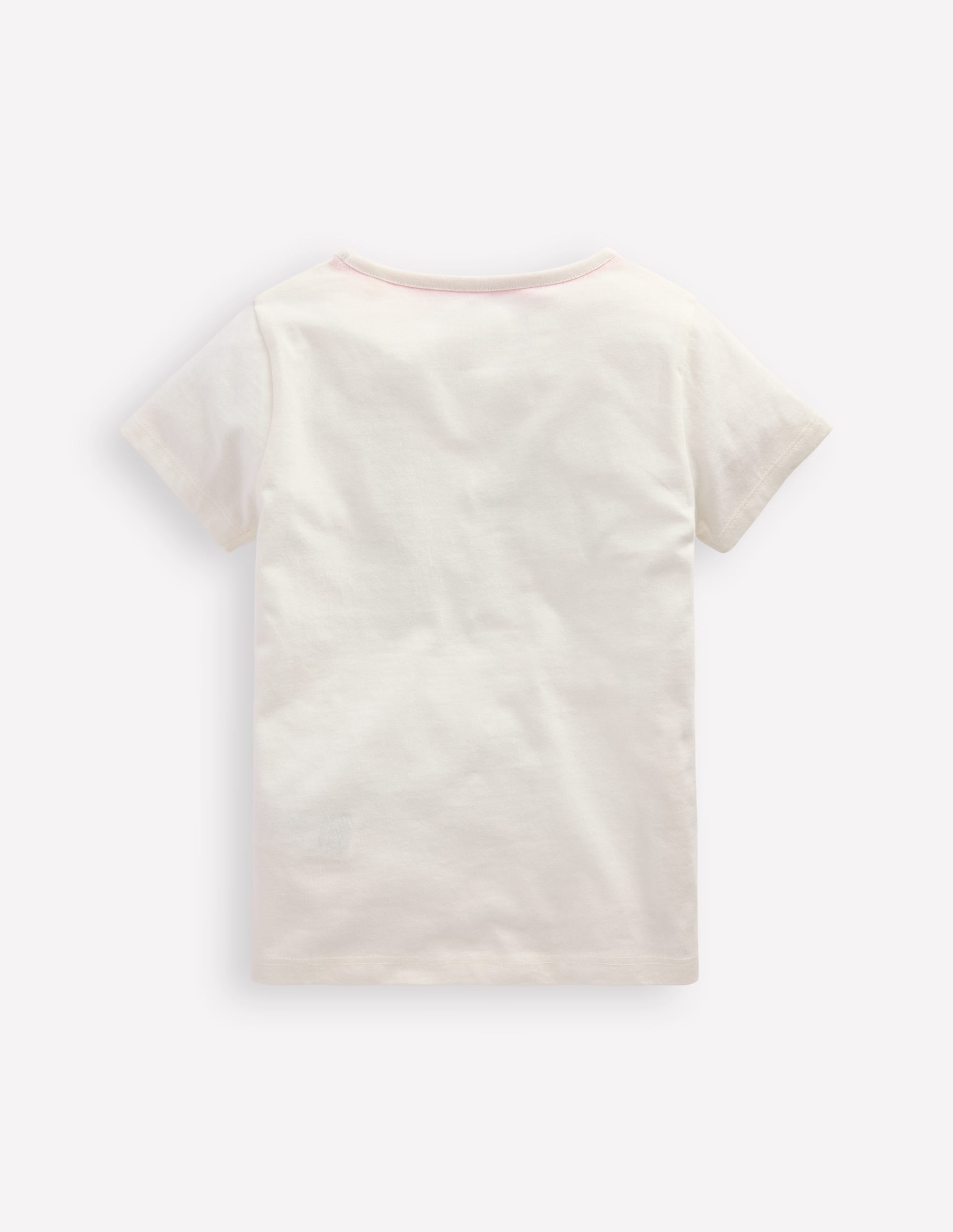 Short Sleeve Applique T-shirt-Ivory Rafting Pets - Image 2