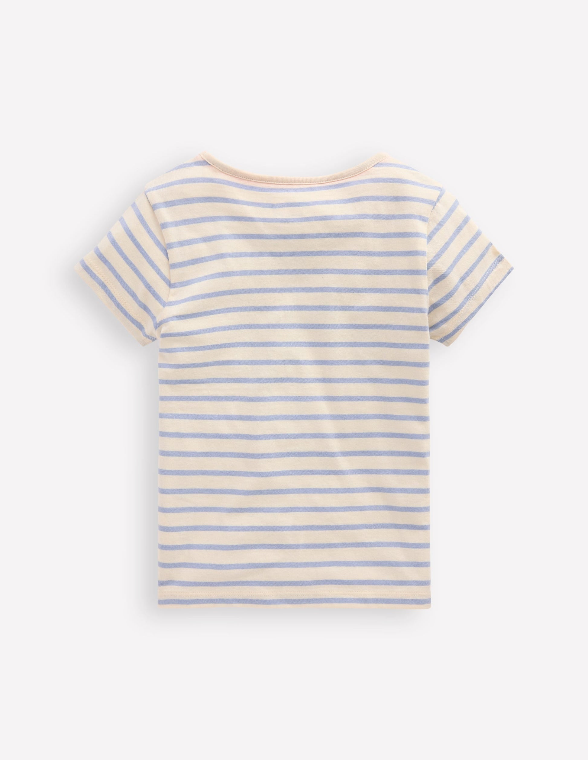 Short Sleeve Applique T-shirt-Glacier Blue/ Ivory Ice Creams-2