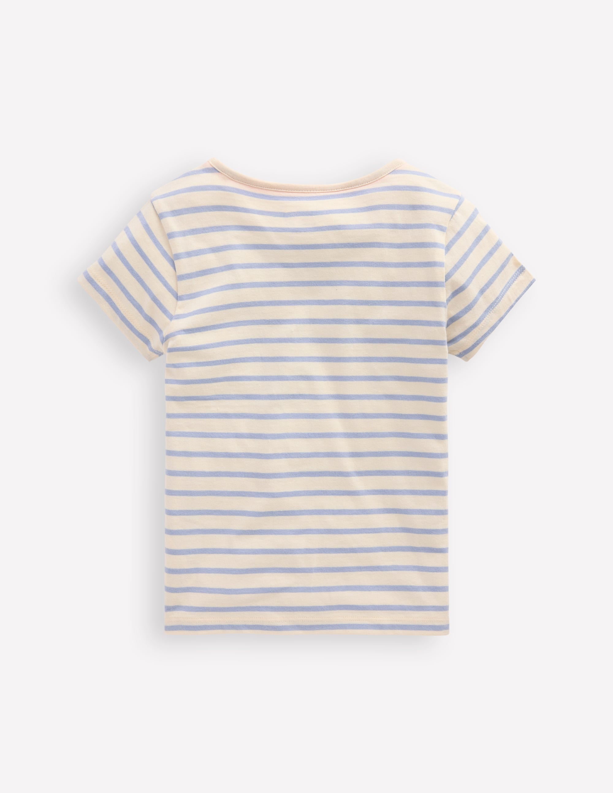 Short Sleeve Applique T-shirt-Glacier Blue/ Ivory Ice Creams - Image 2