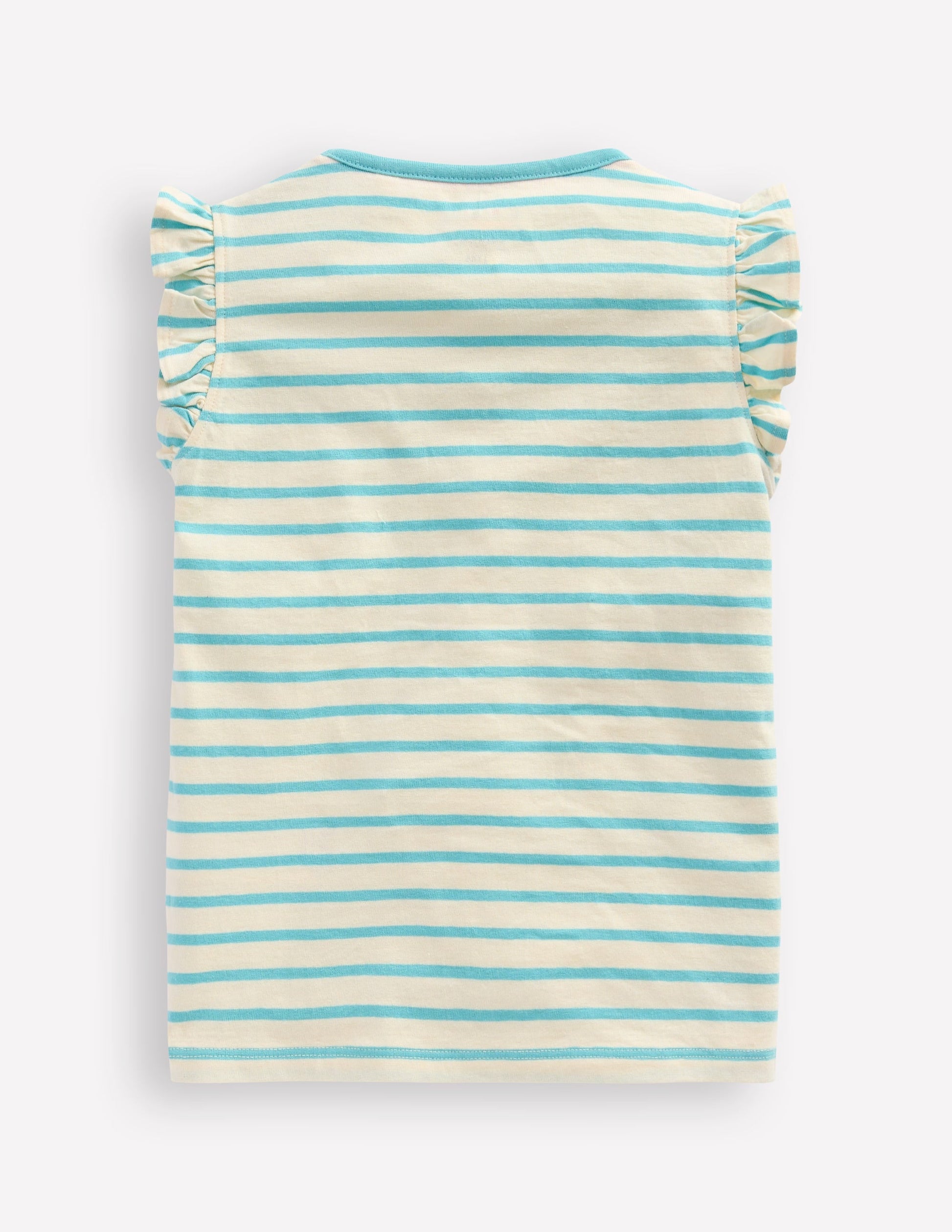 Flutter Short Sleeve T-shirt-Caribbean Blue Jellyfish-2
