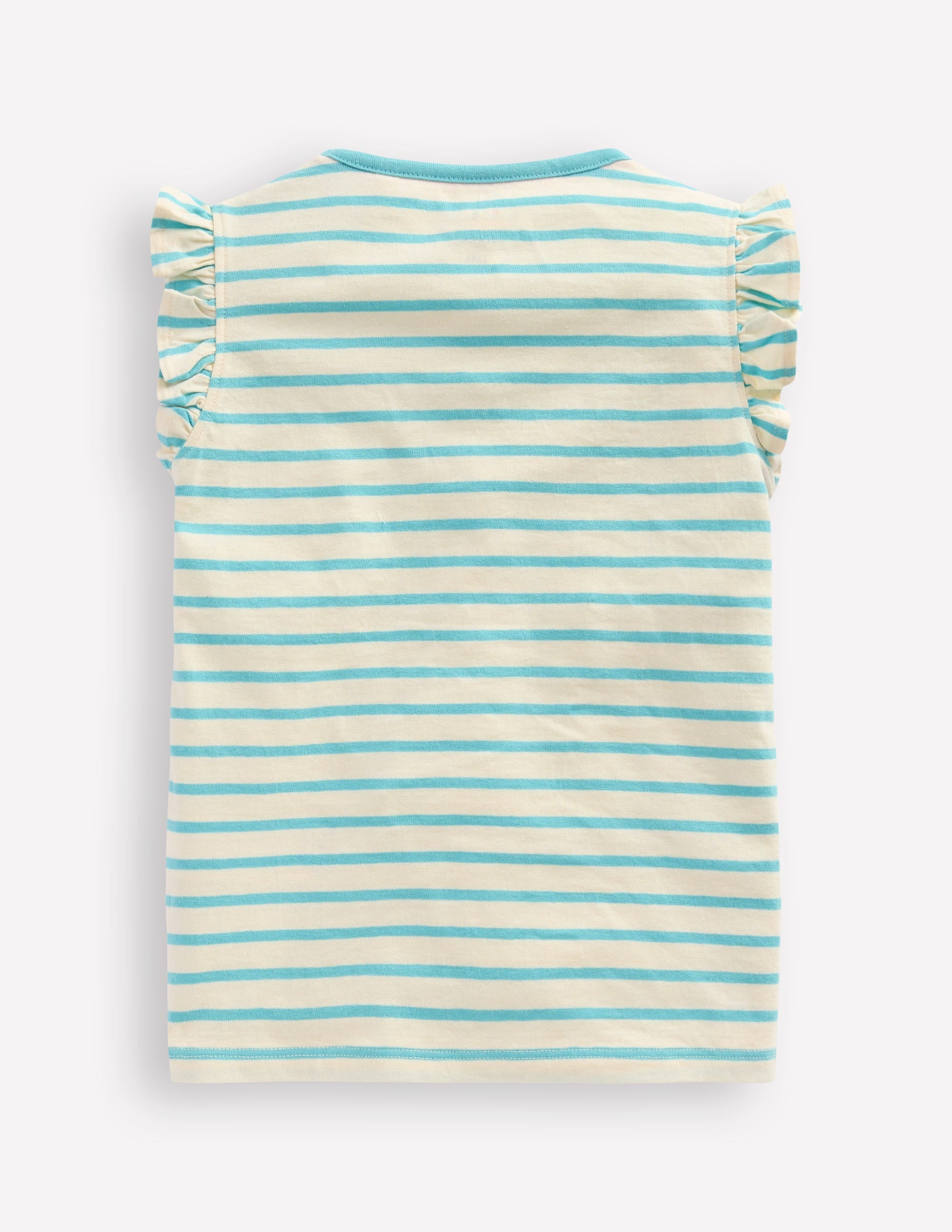 Flutter Short Sleeve T-shirt-Caribbean Blue Jellyfish - Image 2