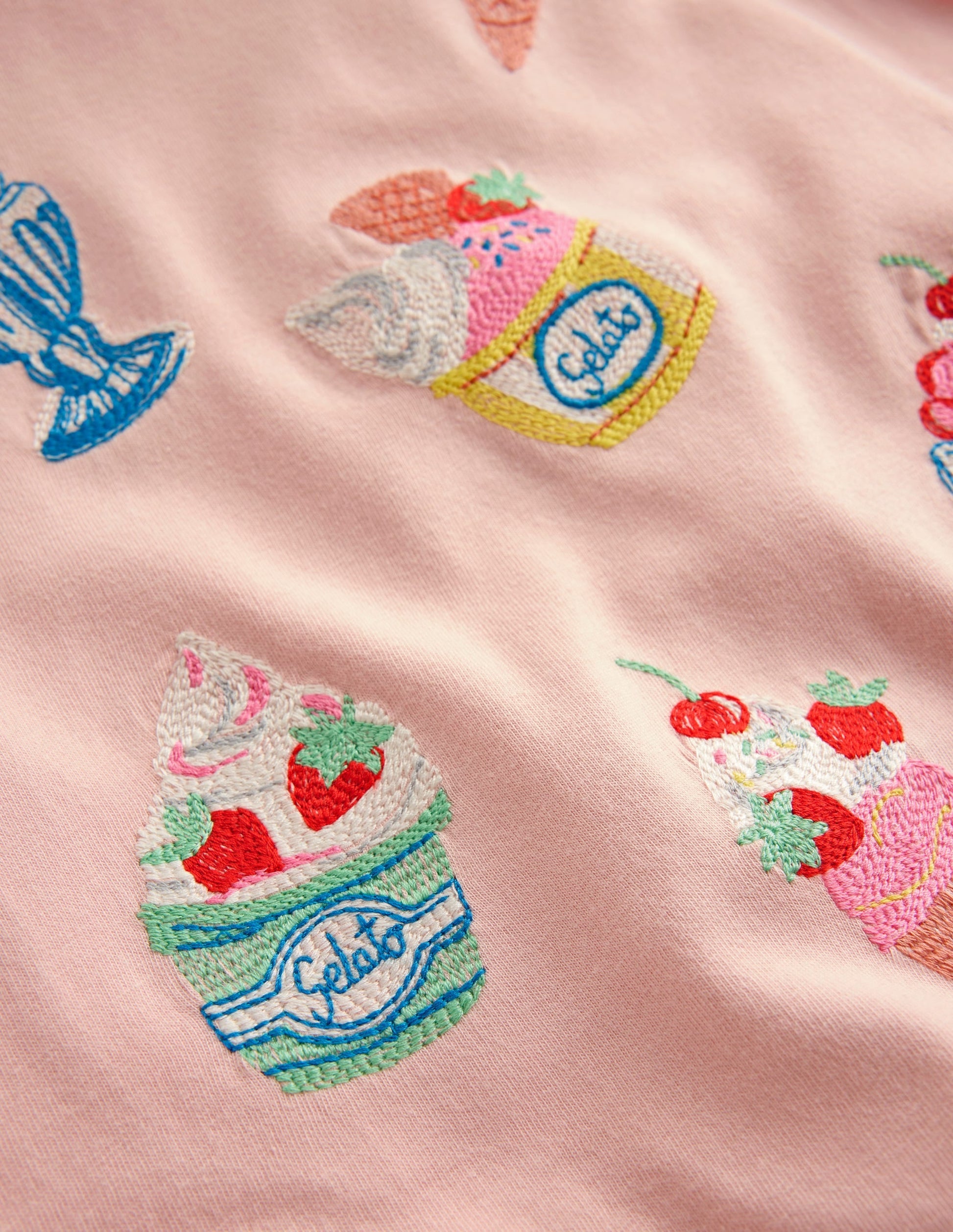 Puff Sleeve Superstitch Top-Chalk Pink Ice Creams-3