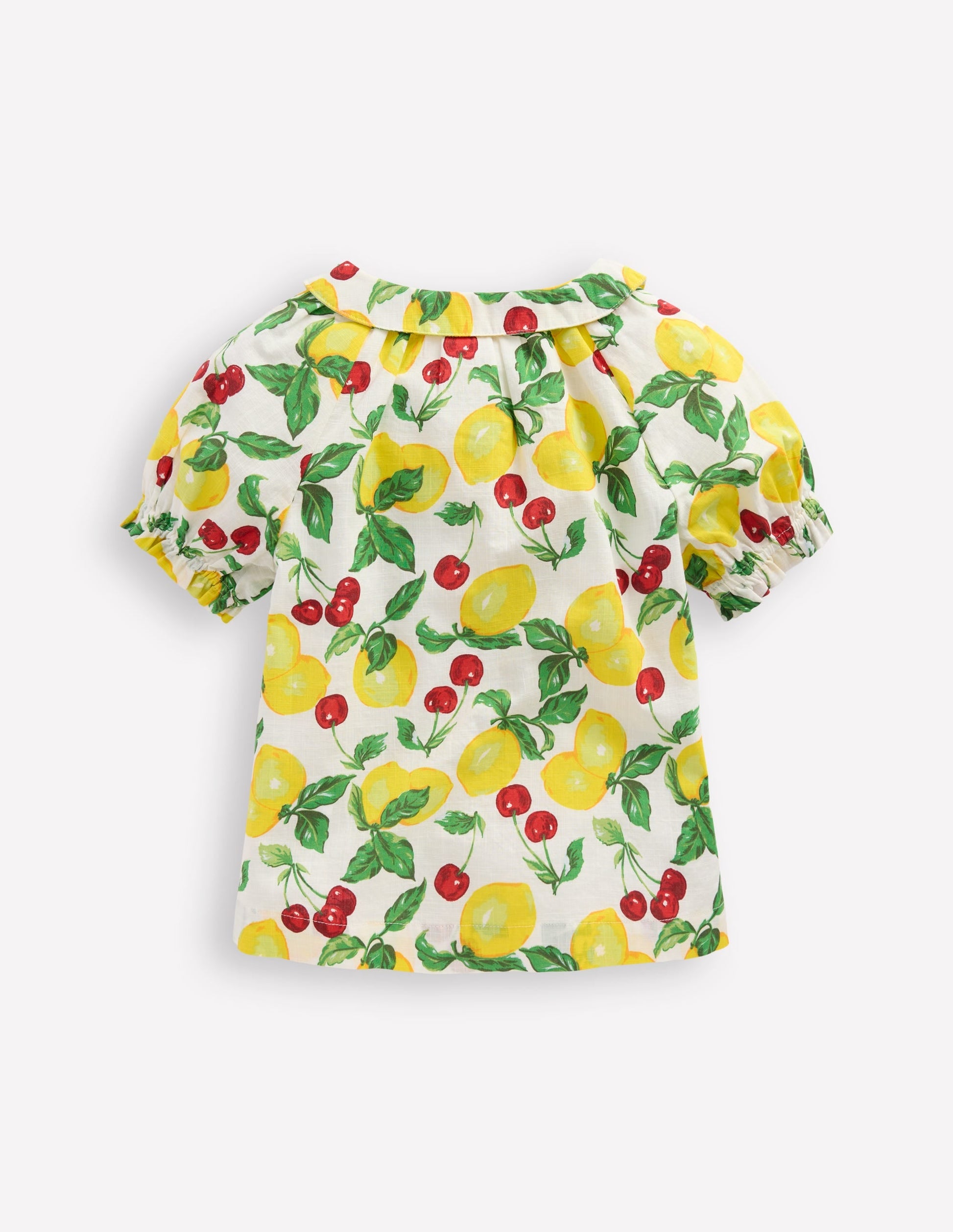 Woven Collared Top-Lemons and Cherries-2