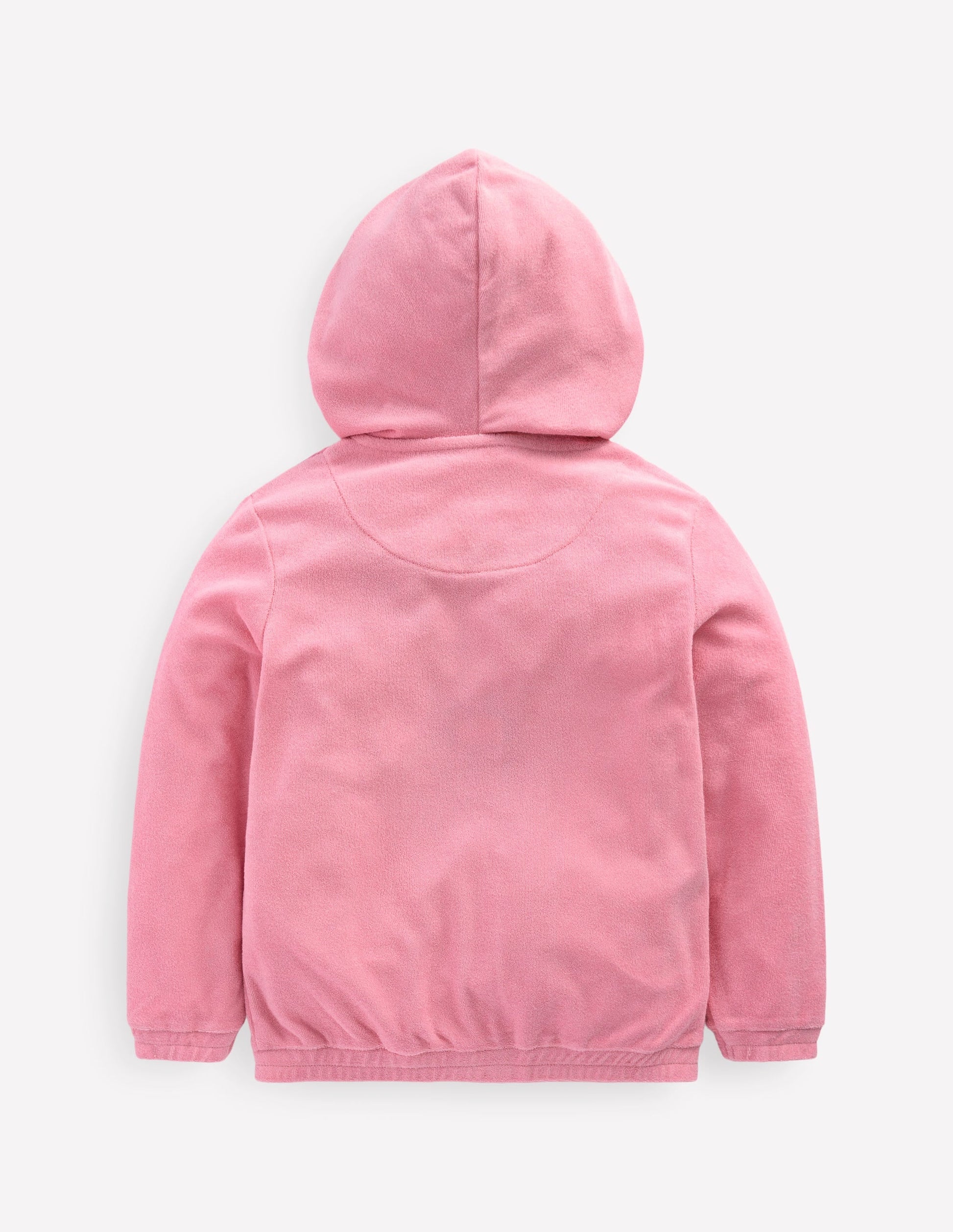Zip-Through Towelling Hoodie-Chalk Pink Fruit-2