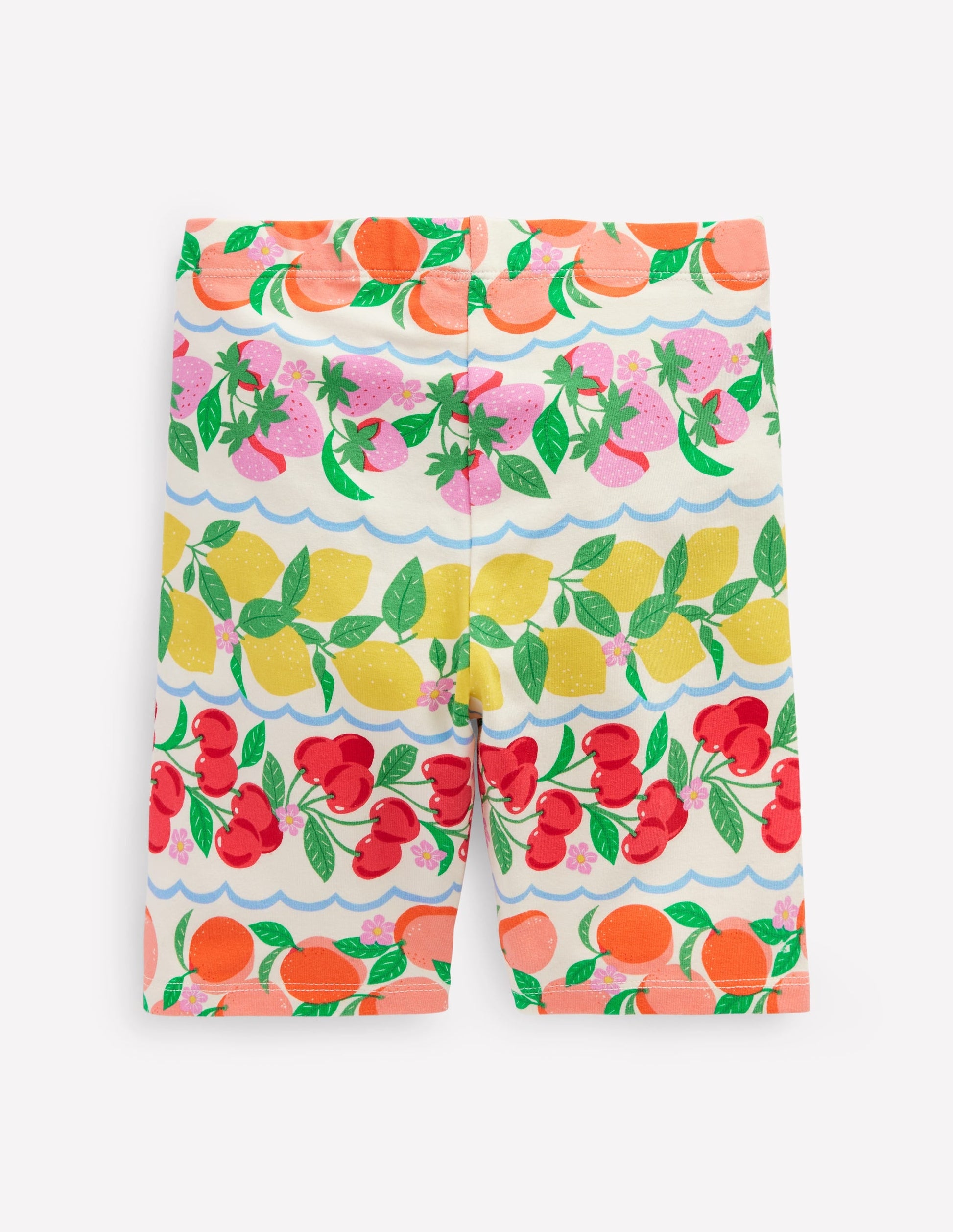 Cycling Shorts-Rainbow Fruit Stripe-2