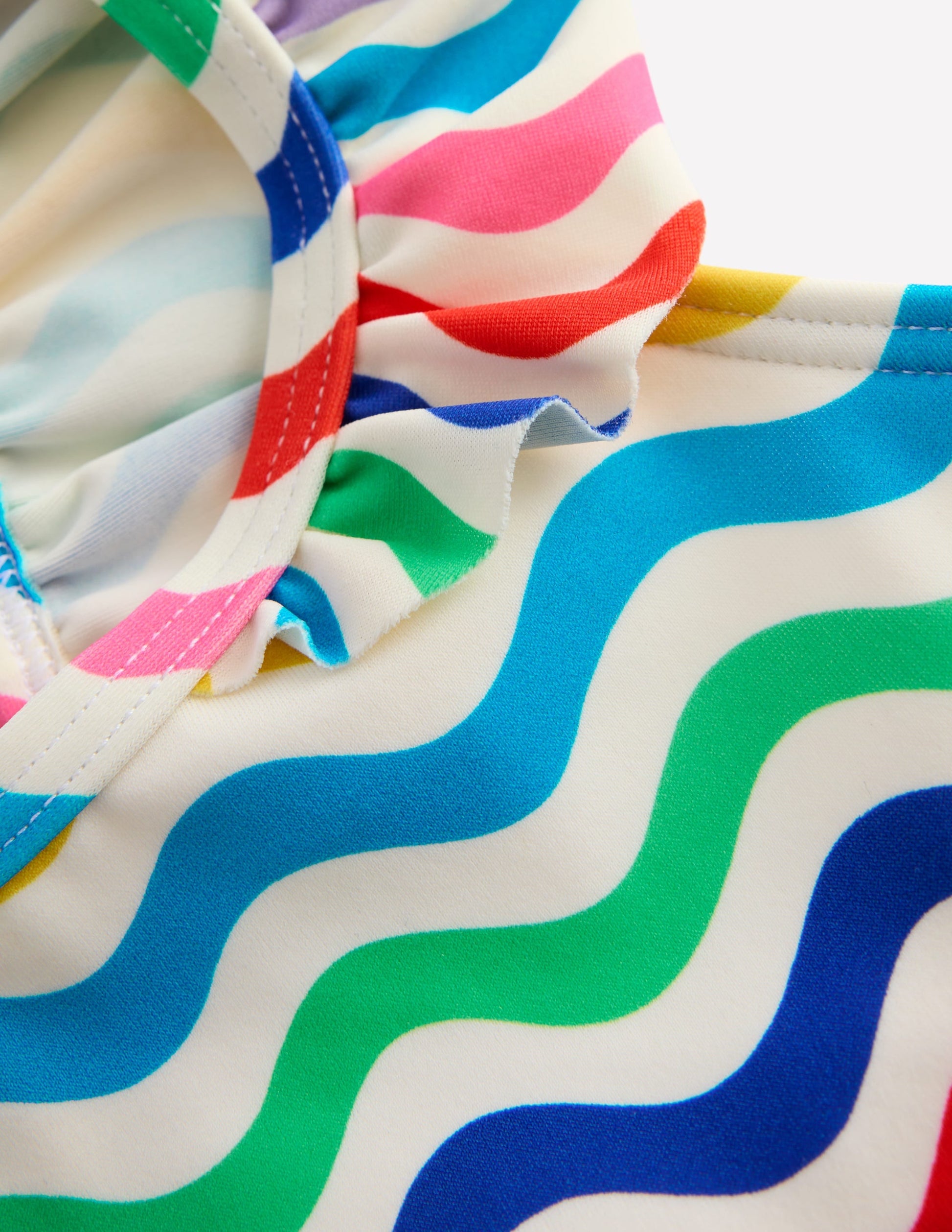Frill Strap Bikini-Multi Wave-3