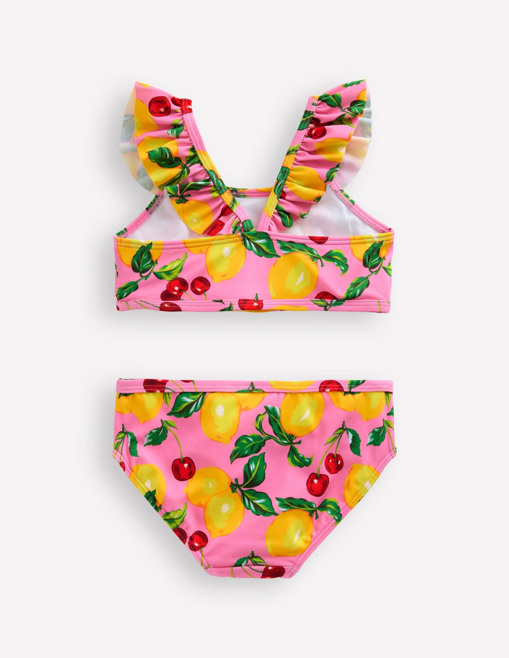Frill Strap Bikini-Pink Lemons and Cherries-3