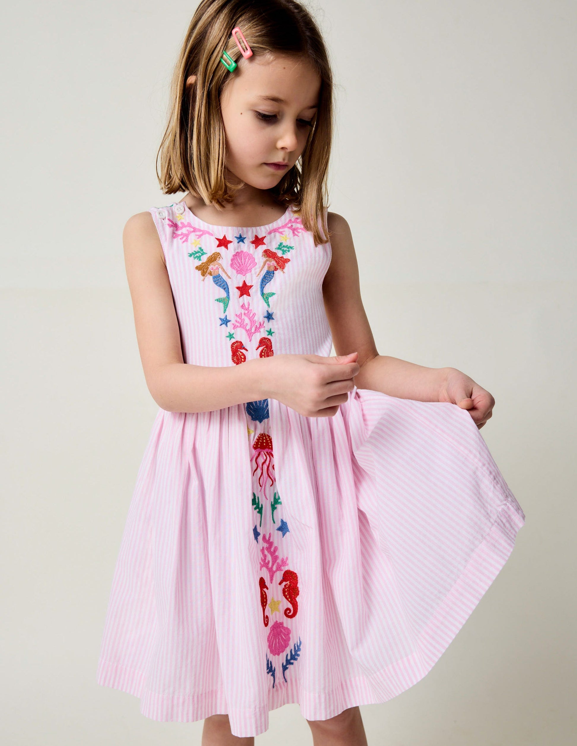Harper Cross-Back Dress-Pink Mermaid-1