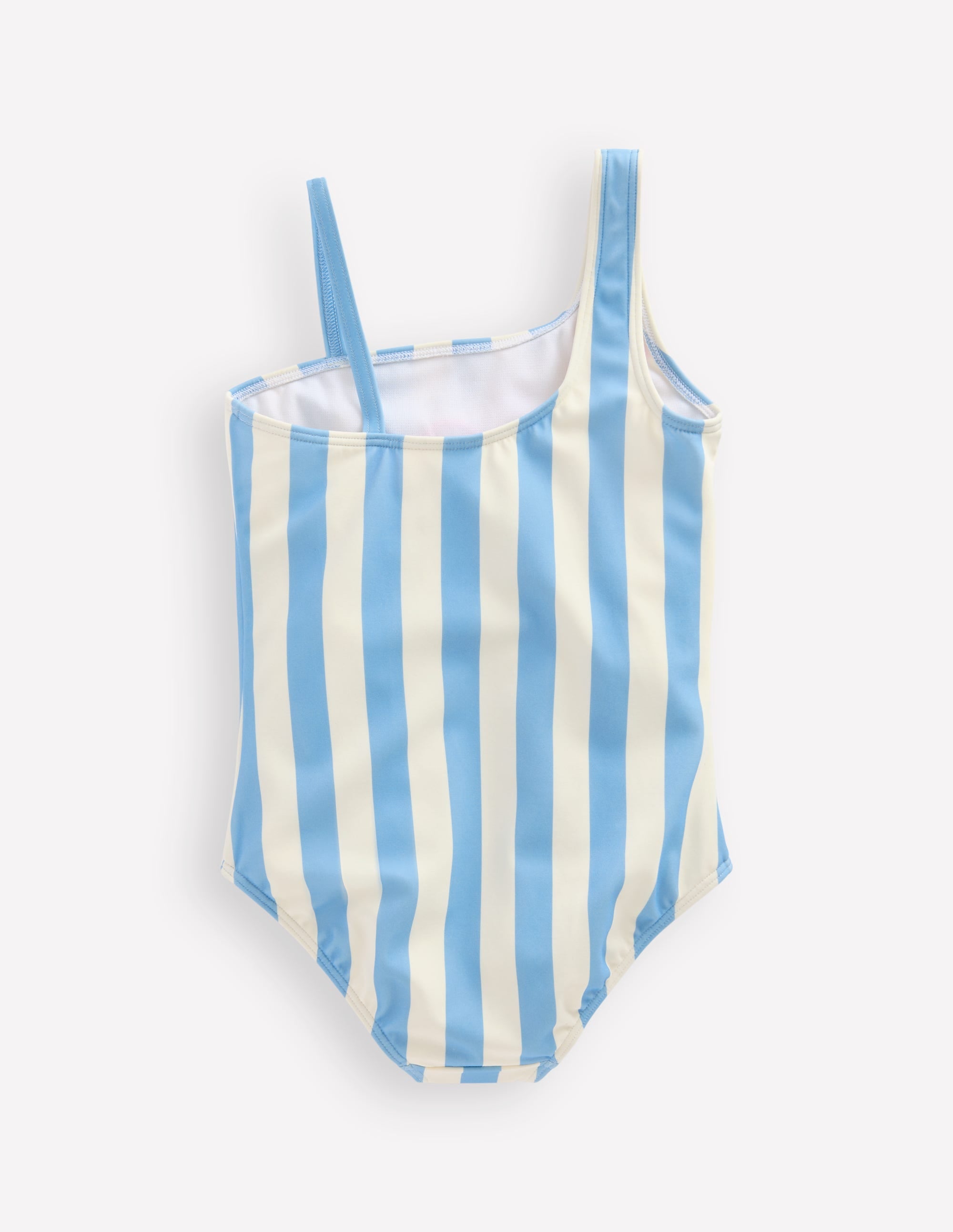 Sunday Appliqué Swimsuit-Vintage Blue Ice Cream Stripe - Image 3