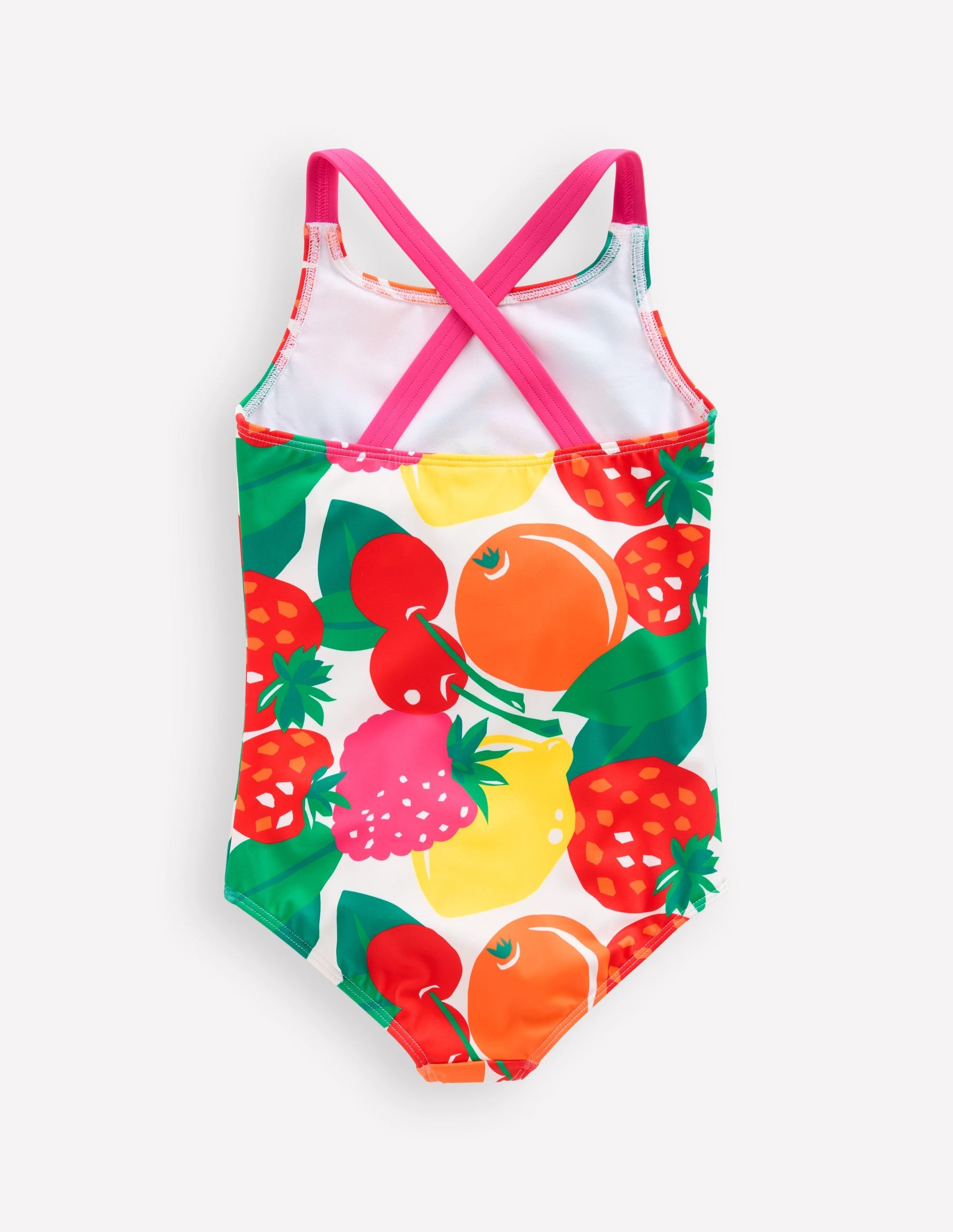 Cross-Back Printed Swimsuit-Multi Giant Fruit-4