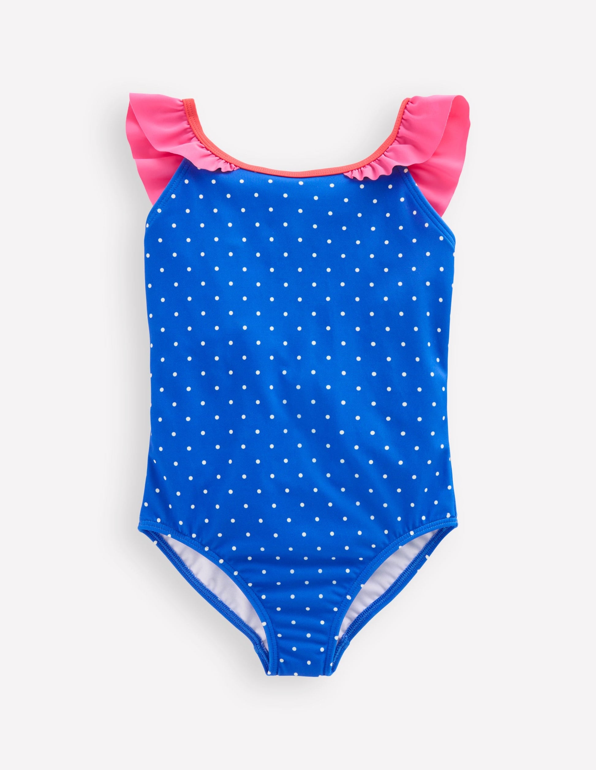 Hallie Frill Strap Swimsuit-Peacock Plume Blue Butterfly-2