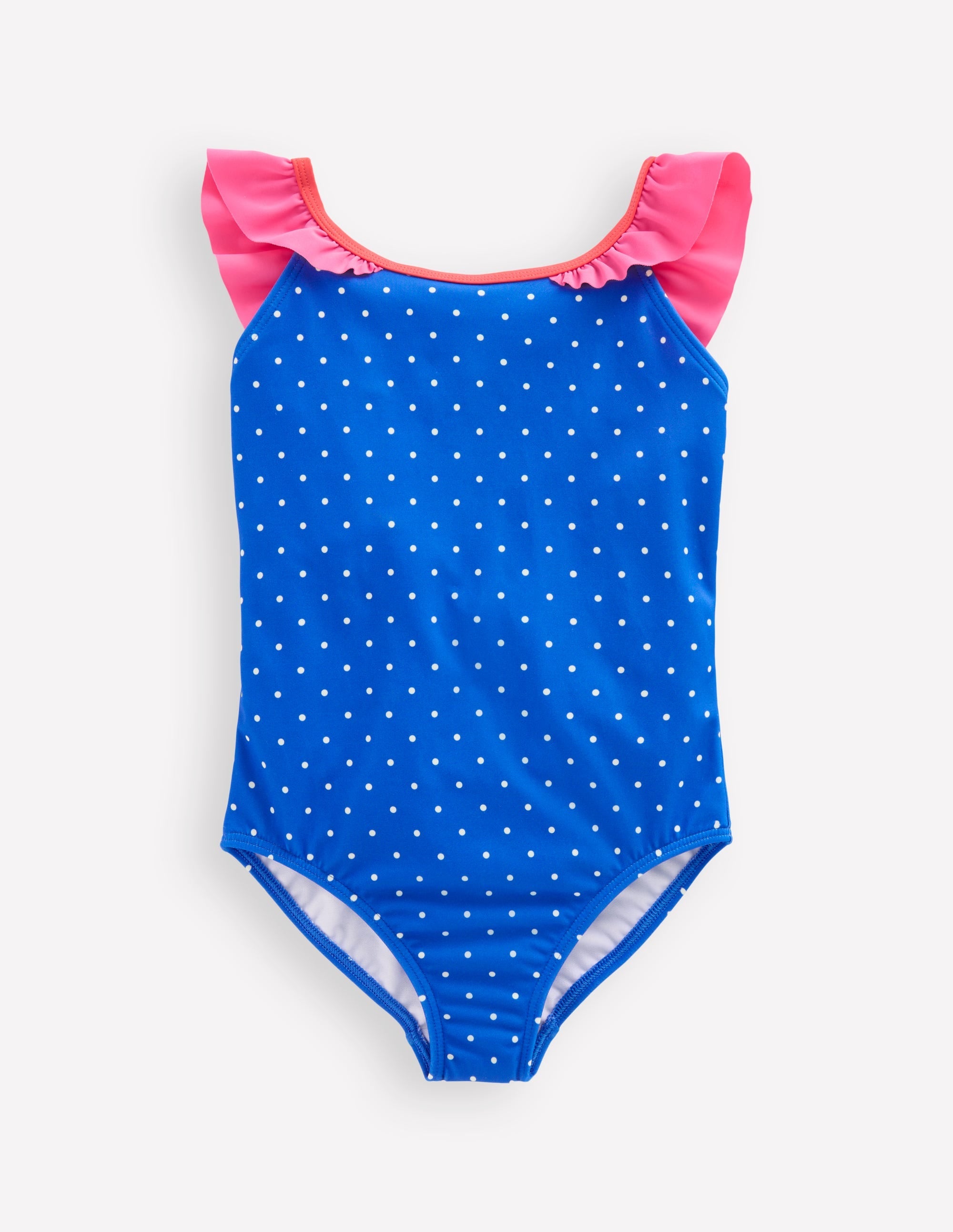 Hallie Frill Strap Swimsuit-Peacock Plume Blue Butterfly - Image 2