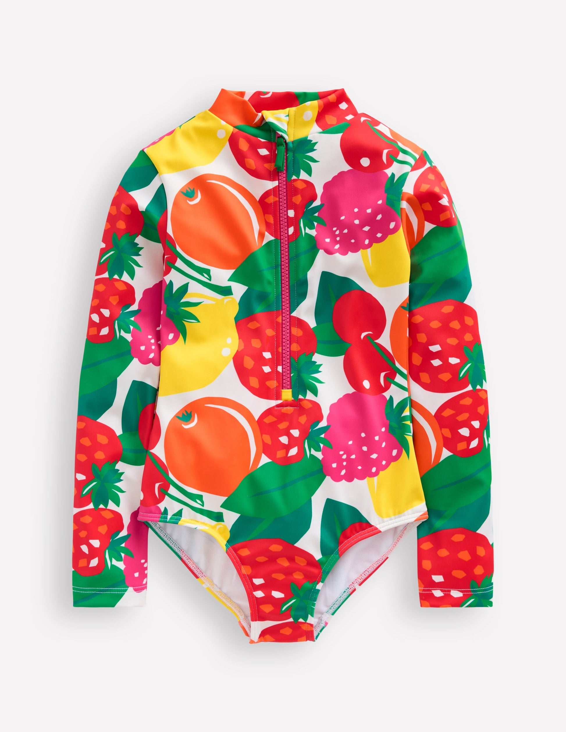 Long-Sleeved Swimsuit-Multi Giant Fruit-3