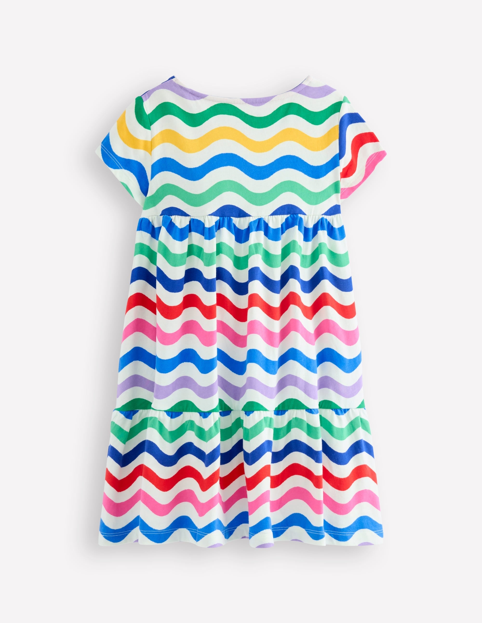 Ariel Twirly Jersey Dress-Multi Wave - Image 3